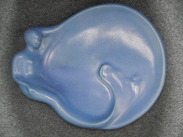 Pottery Van Briggle Colorado Springs Mermaid Dish Blue