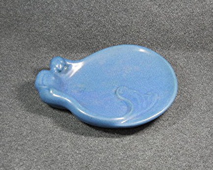 Pottery Van Briggle Colorado Springs Mermaid Dish Blue