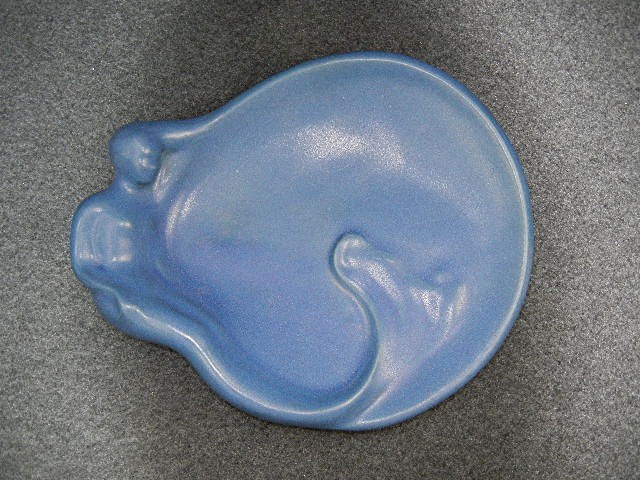 Pottery Van Briggle Colorado Springs Mermaid Dish Blue