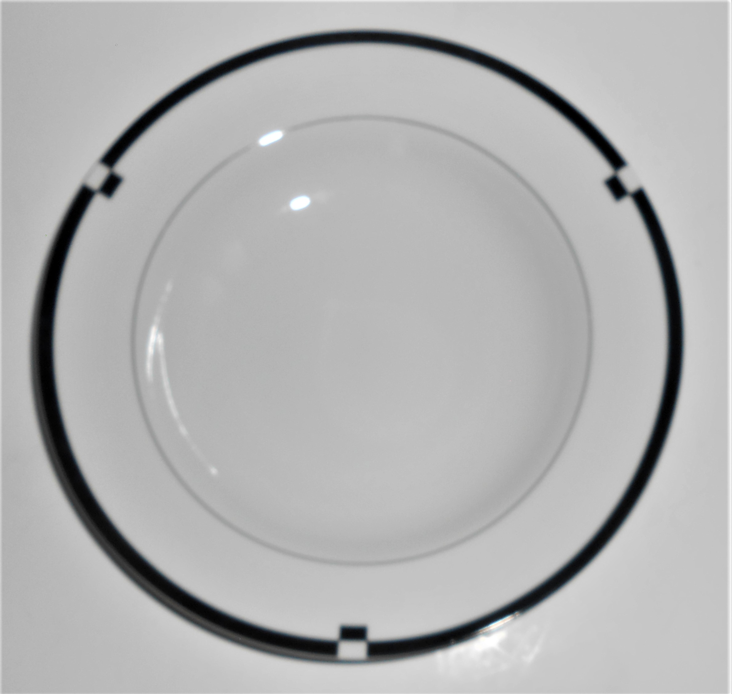 Mikasa Fine China Midnight Rimmed Soup Bowl