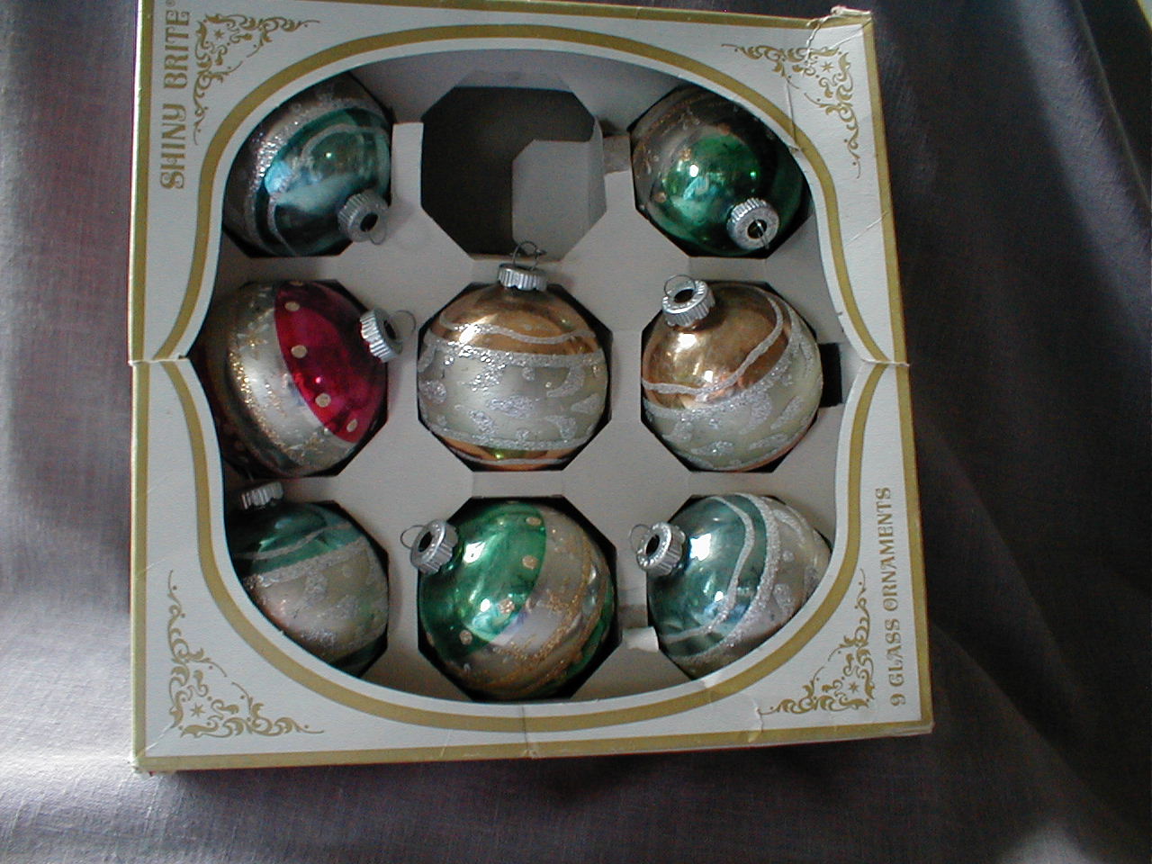 Box of Glass Ornaments