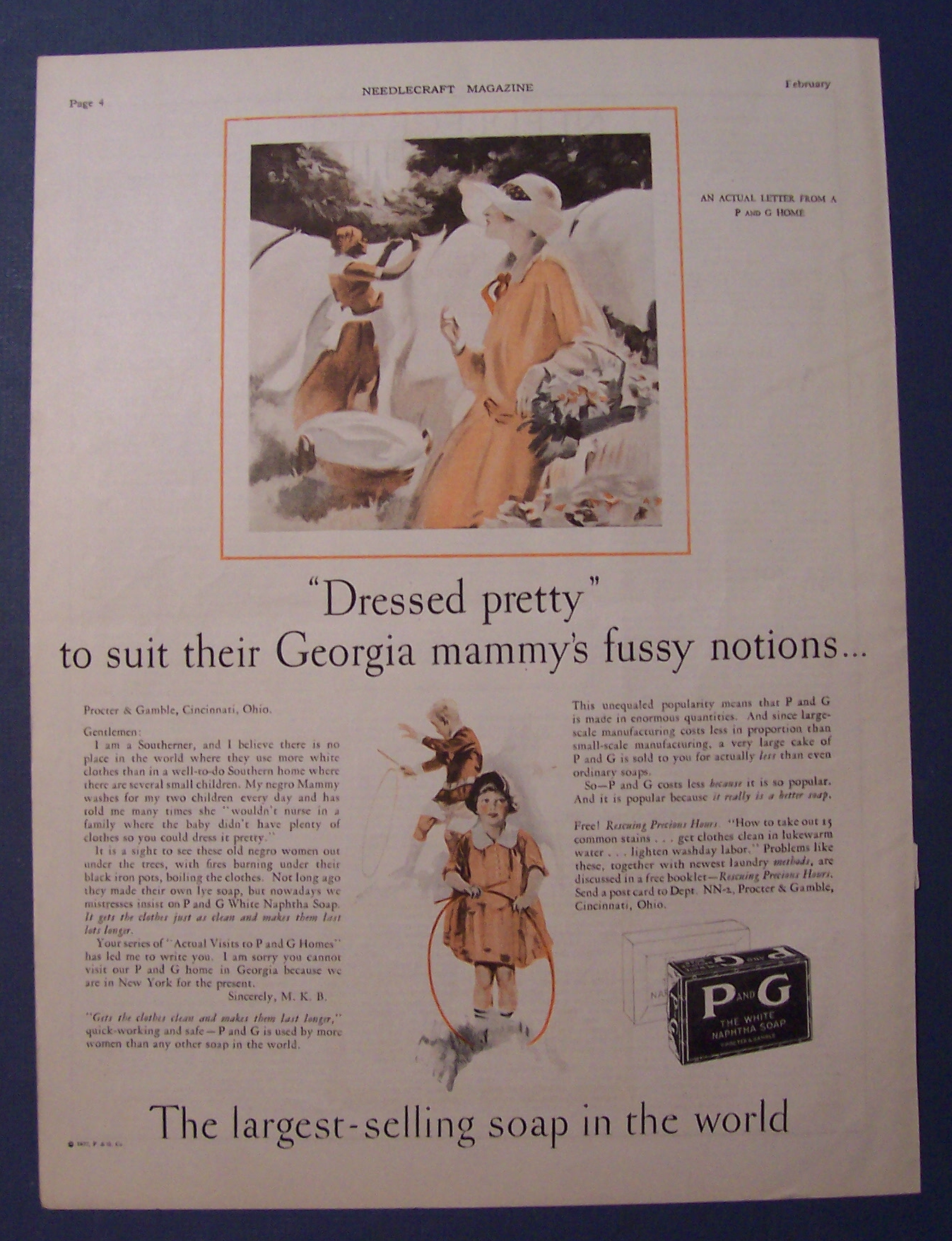 1928 P And G The White Naptha Soap