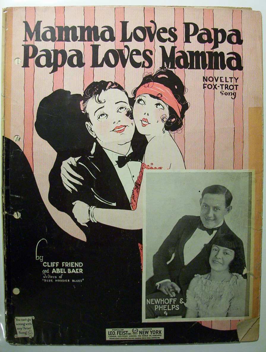 Sheet Music For 1923 Mamma Loves Papa Papa Loves Mamma