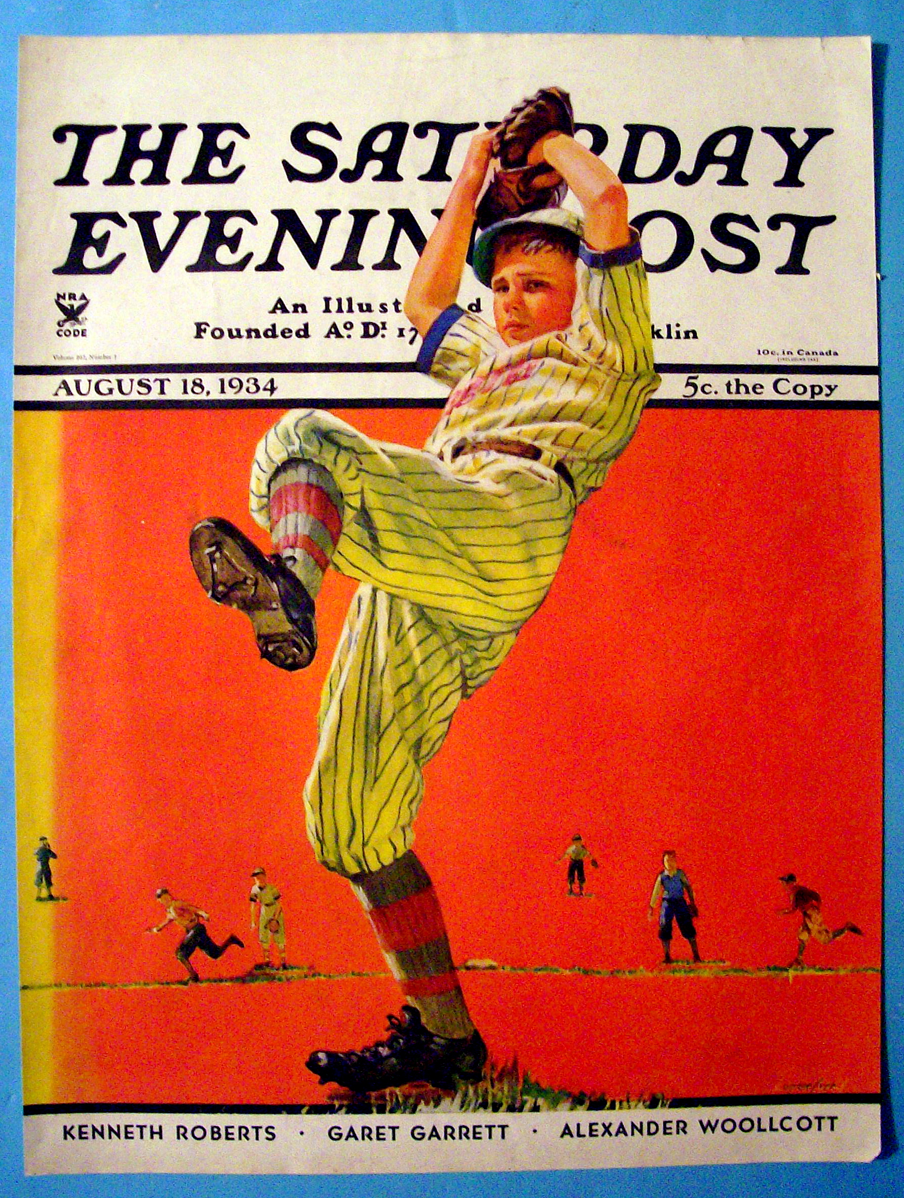 1934 Saturday Evening Post Magazine Cover (Only)