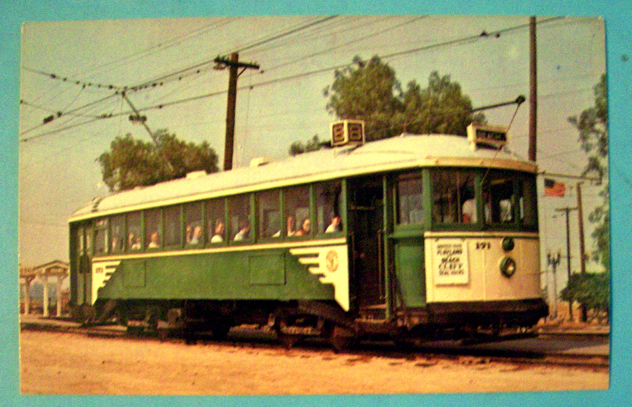 San Francisco Municipal Railway Trolley Postcard