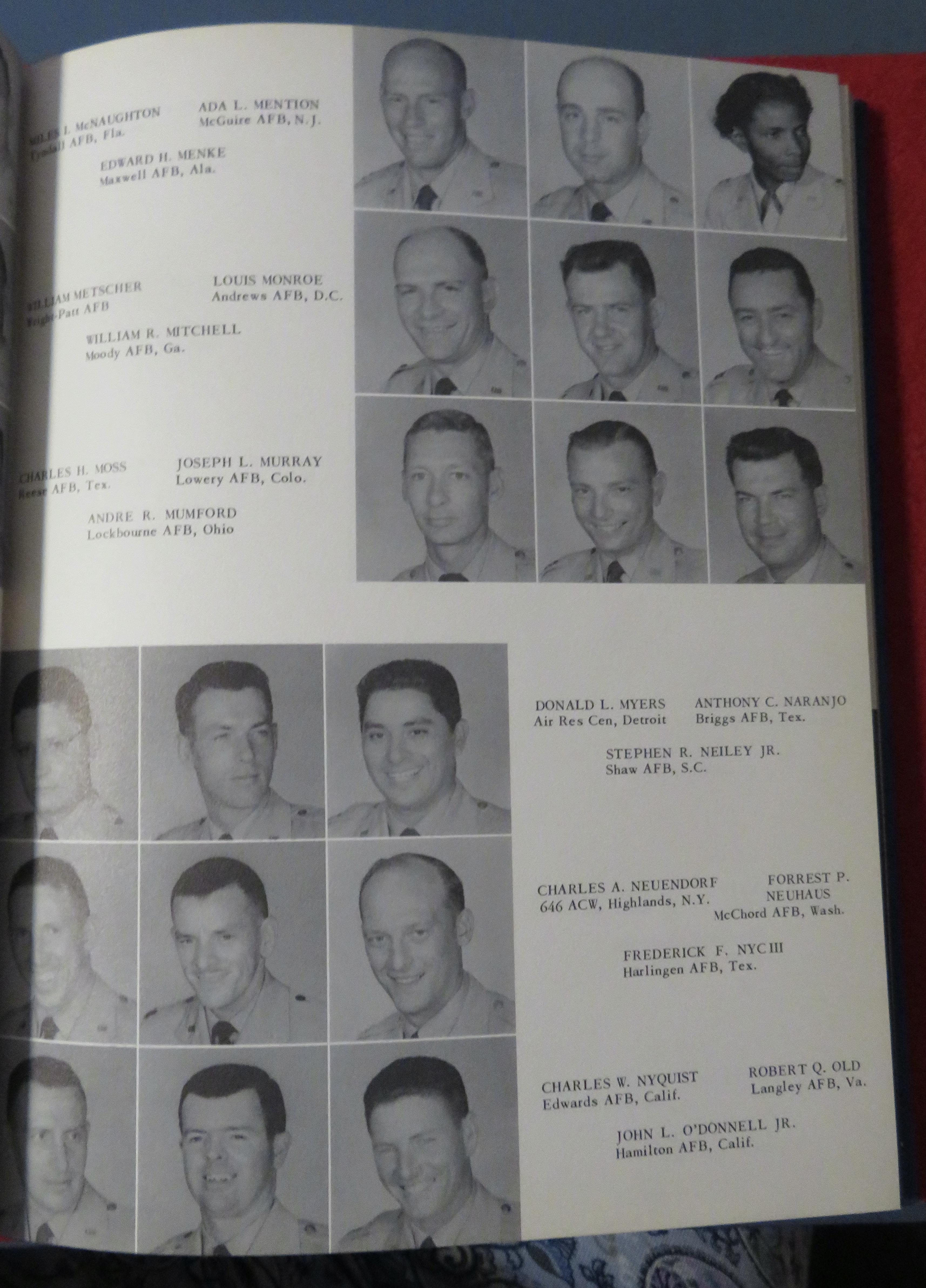 Original 1958 Squadron Officer School Military Yearbook