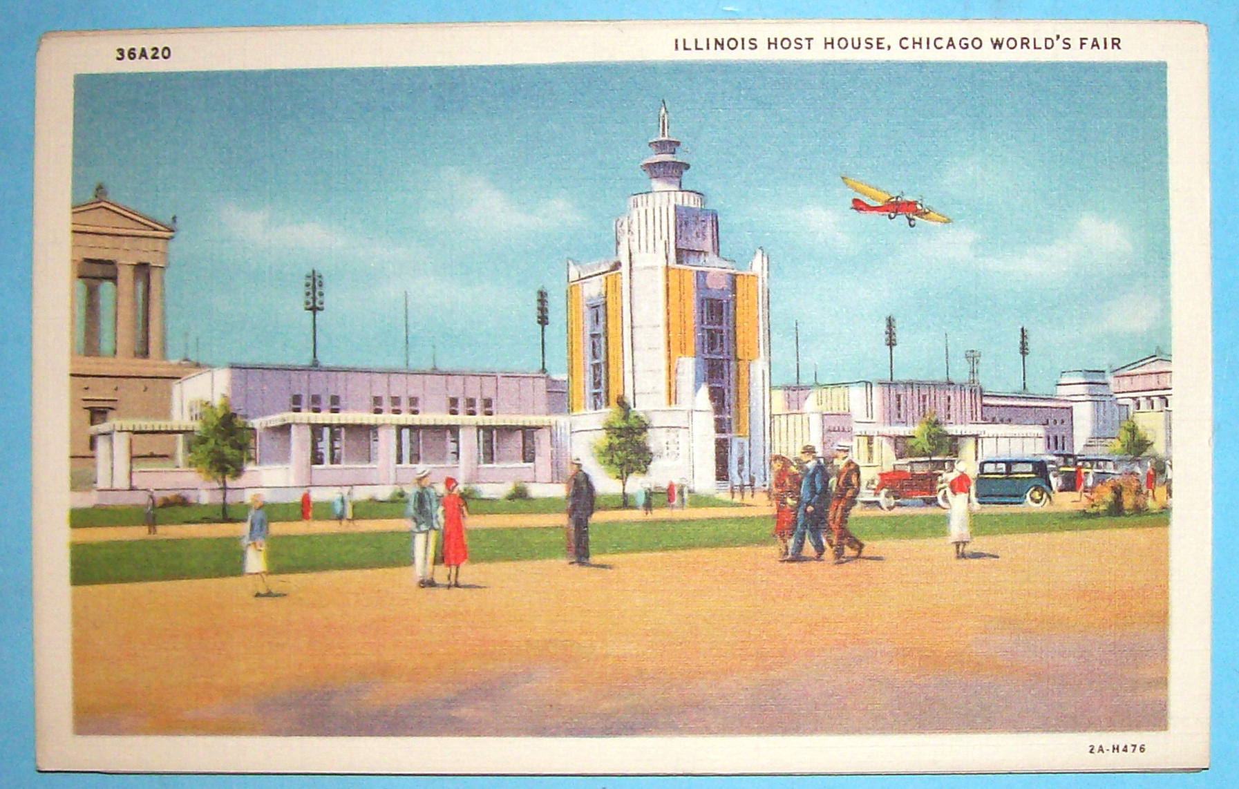 Postcard Of Illinois Host House (Chicago World Fair)