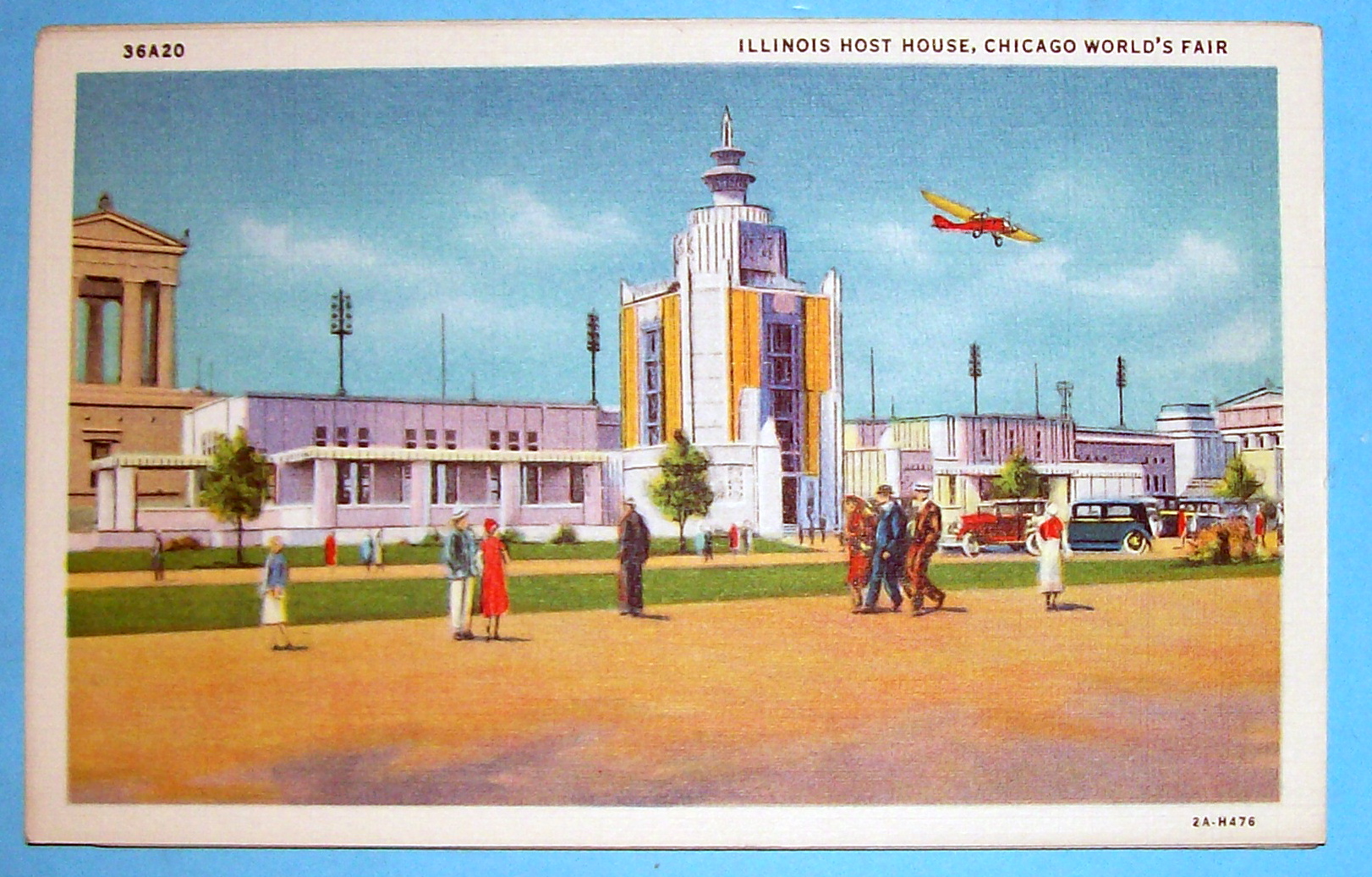 Postcard Of Illinois Host House (Chicago World Fair)