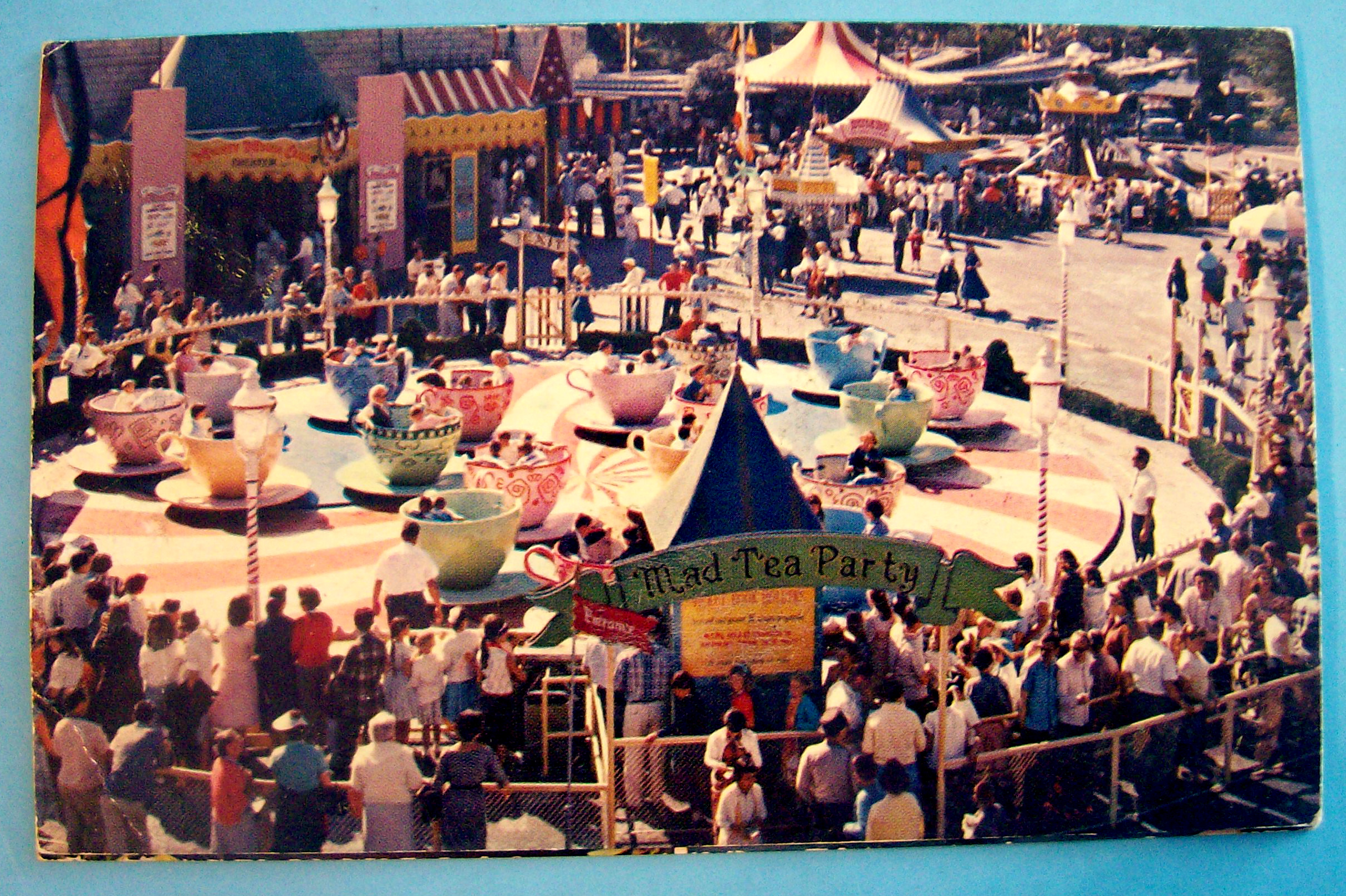 Mad Hatter's Tea Party Ride Postcard