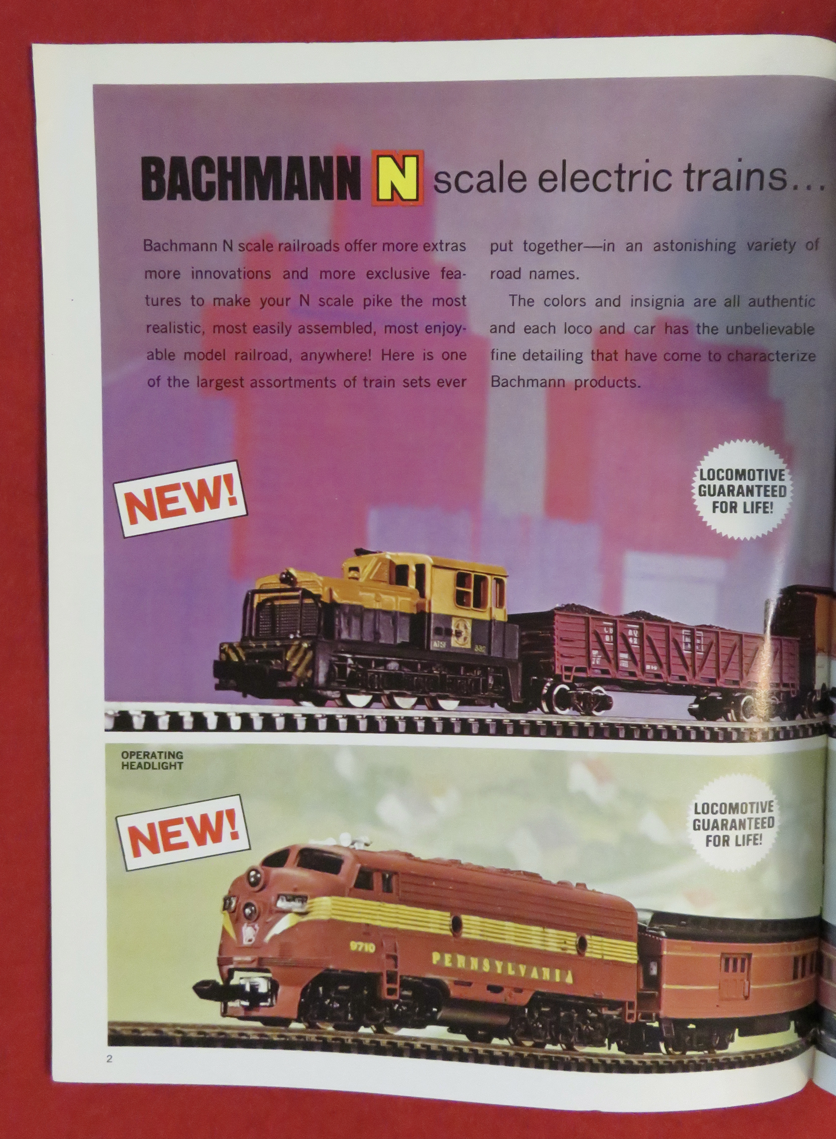 Bachmann Model Railroad Train Catalog 1972
