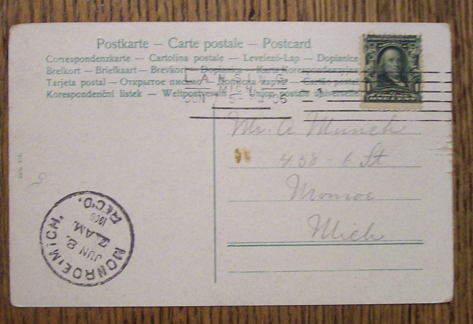Carte Postale Postcard (Postkarte Carte Postale)