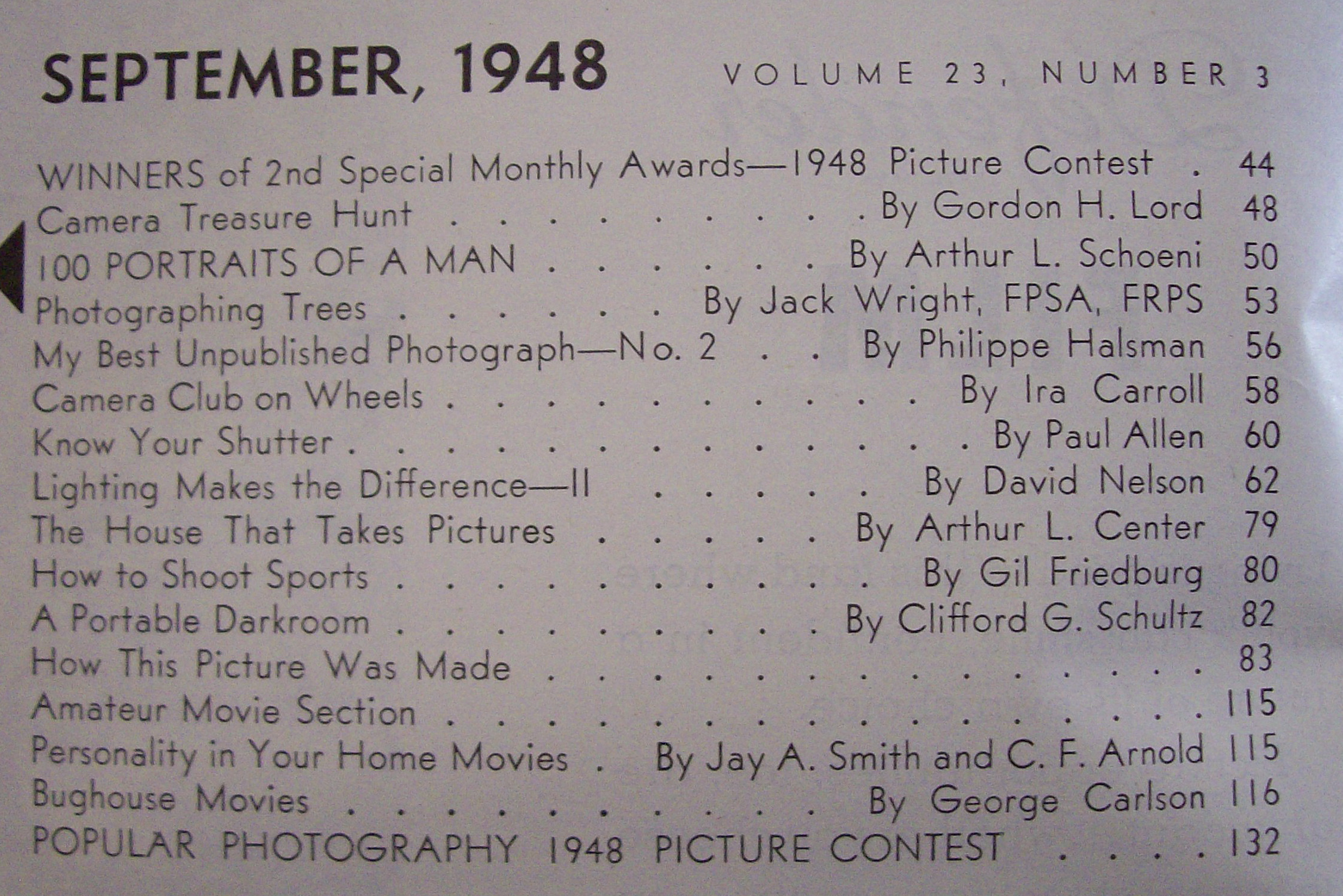 Popular Photography Magazine - September 1948