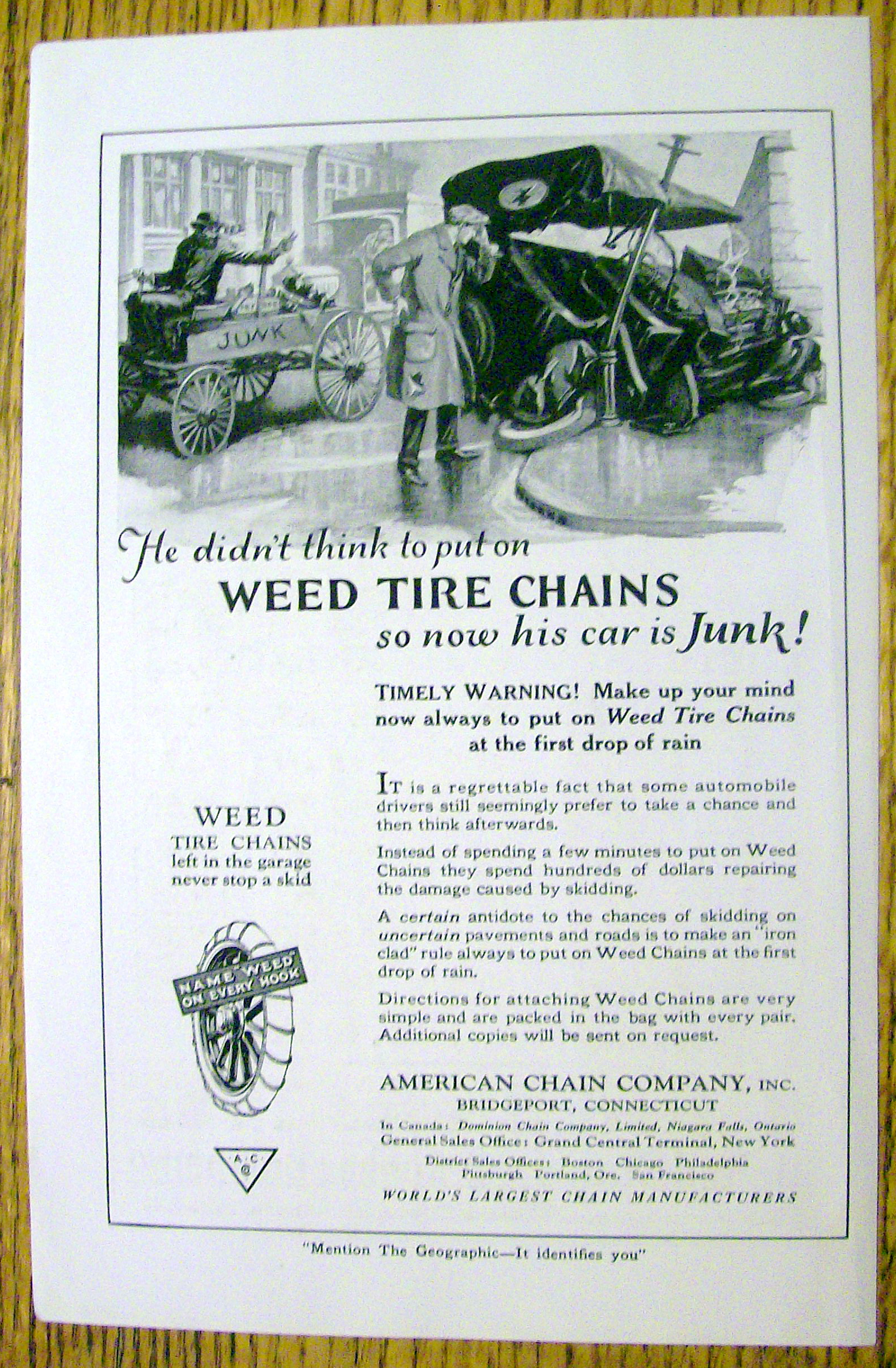 1921 American Chain Company