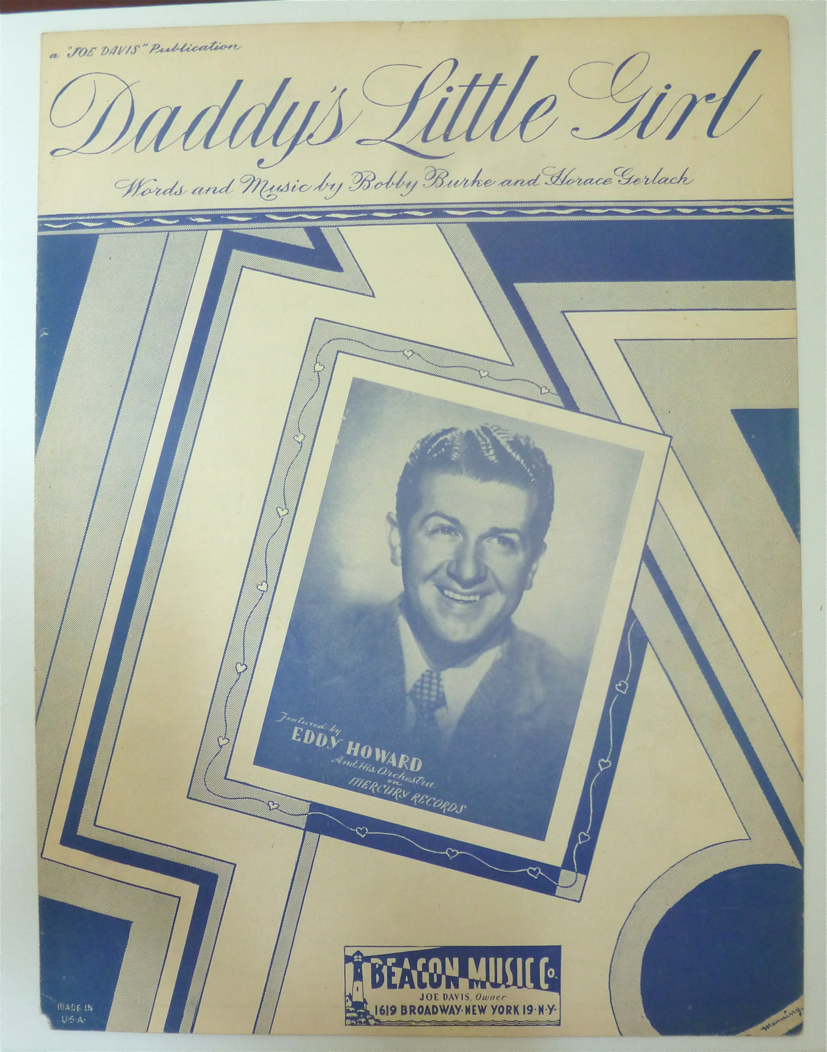 Sheet Music For 1949 Daddy's Little Girl