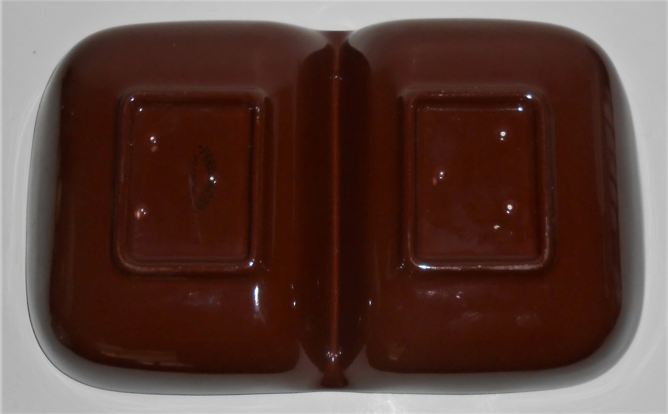 Franciscan Pottery Tiempo Hot Chocolate Divided Bowl