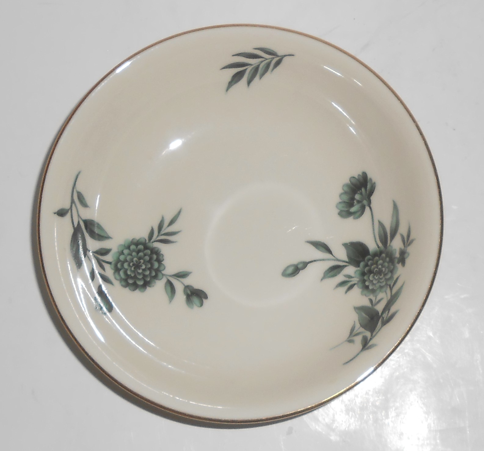 Pickard Porcelain China Gold Band Green Diana Fruit