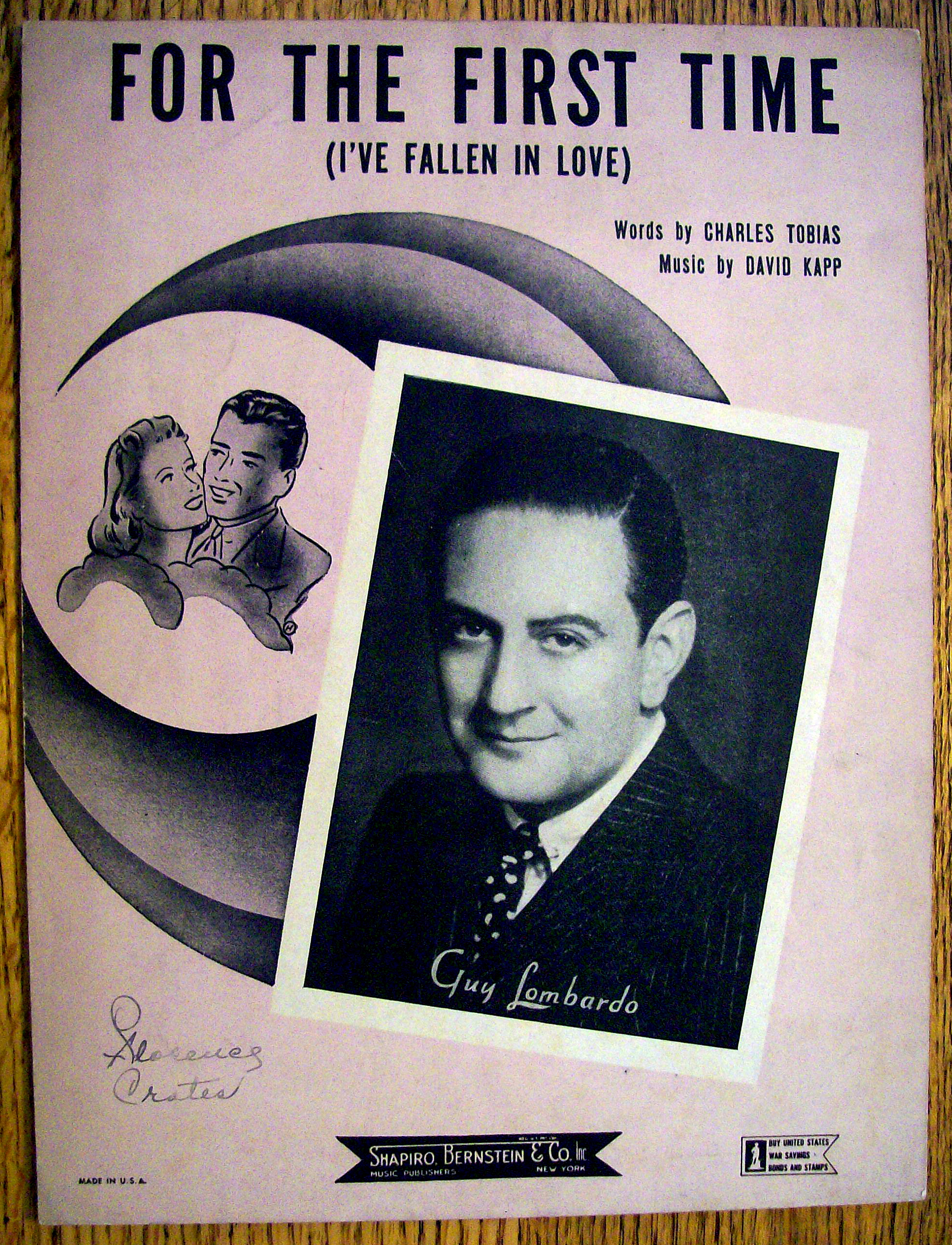 Sheet Music for 1943 For The First Time