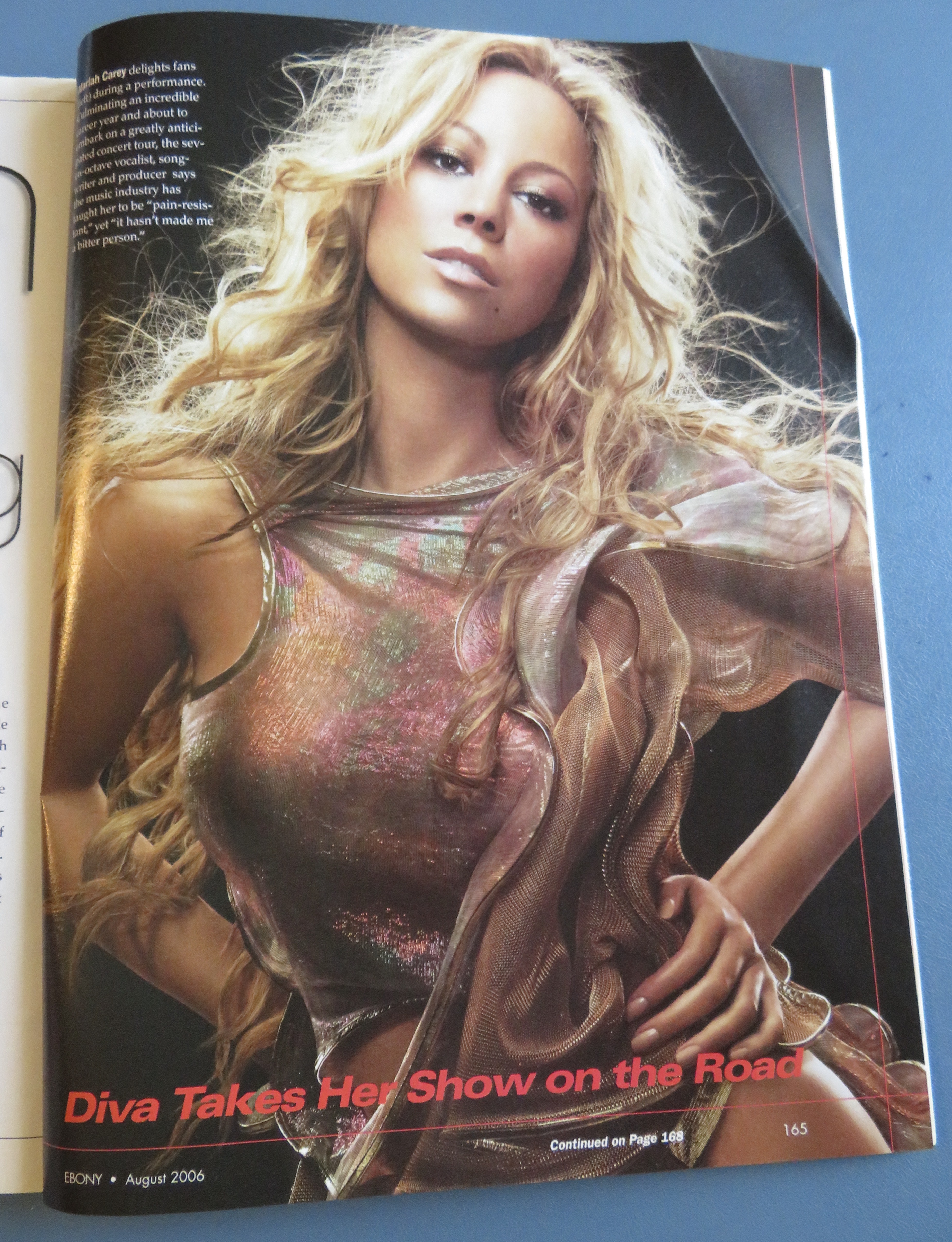 Ebony Magazine August 2006 Mariah Carey's Big Comeback