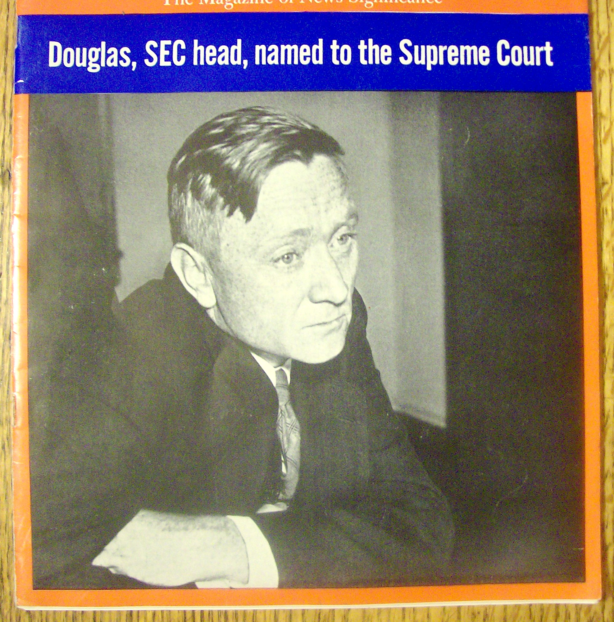 Newsweek Magazine-March 27, 1939-William O. Douglas