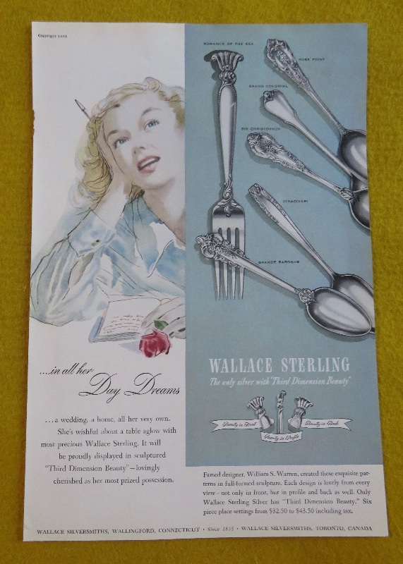 1951 Wallace Sterling With Woman Day Dreaming