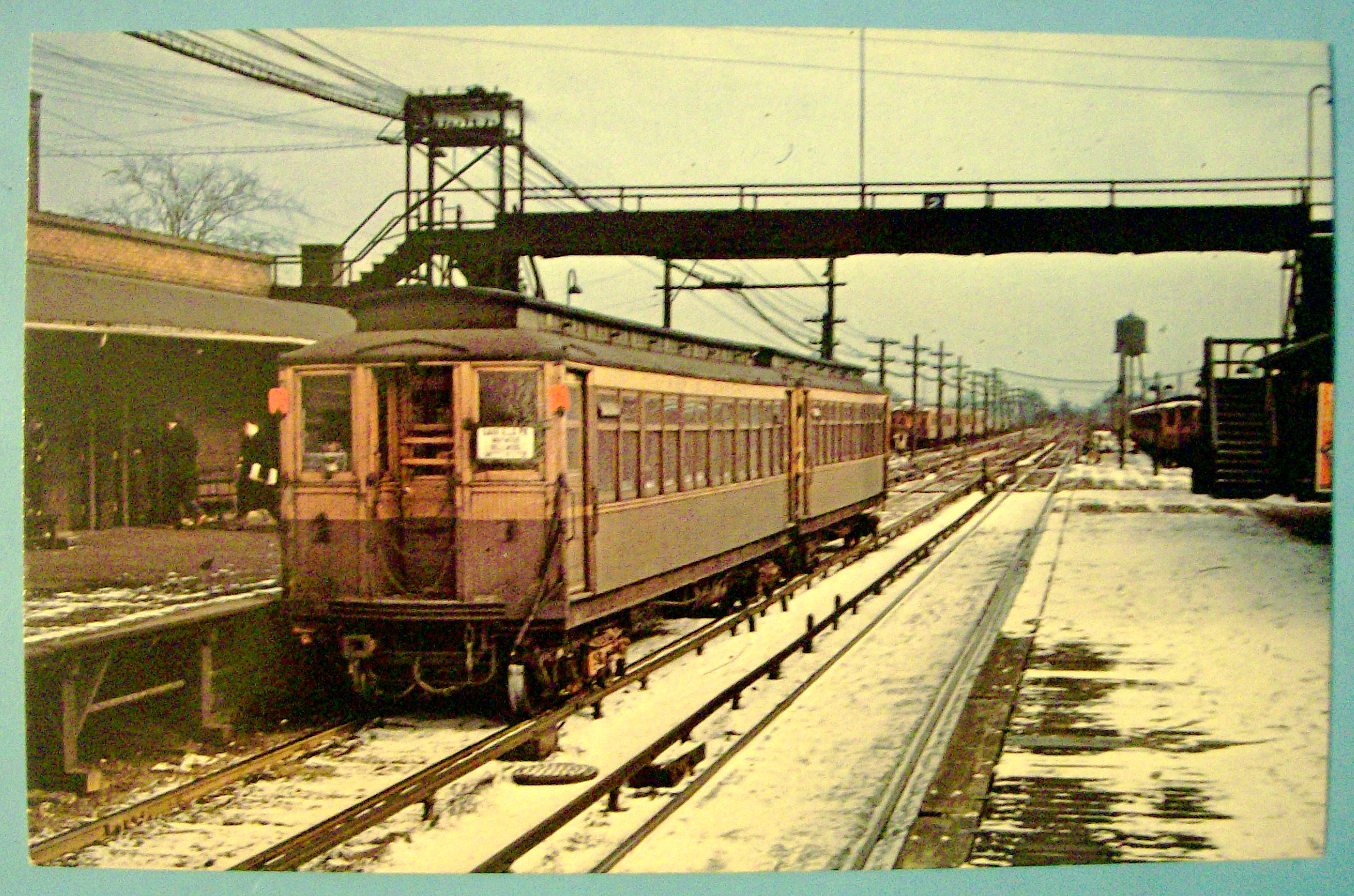 Chicago Rapid Transit L Cars Postcard