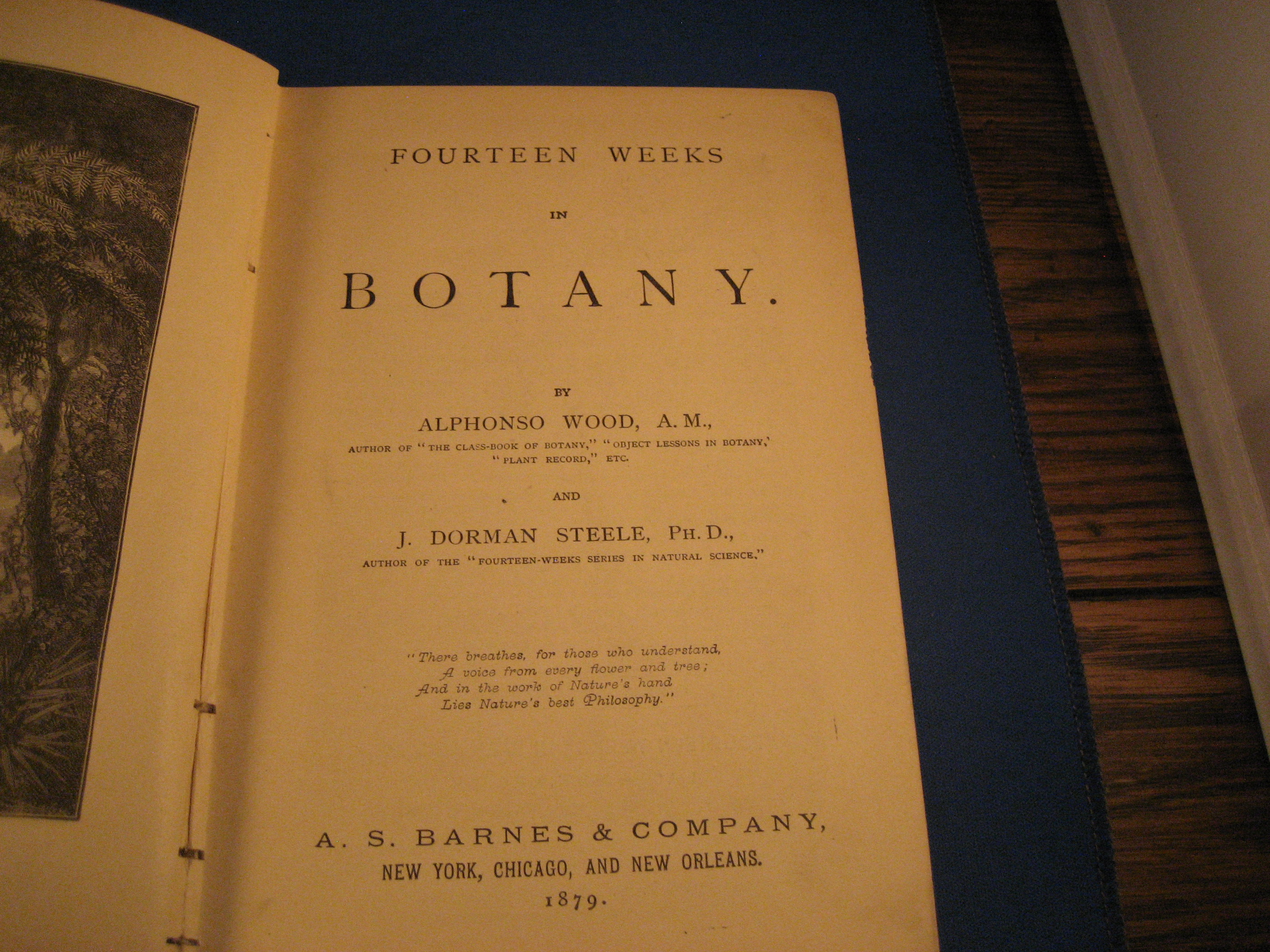 Fourteen Weeks in Botany by Alphonso Wood, A.M.