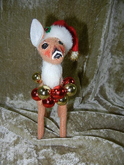 Chrstmas Annalee Reindeer with Christmas balls