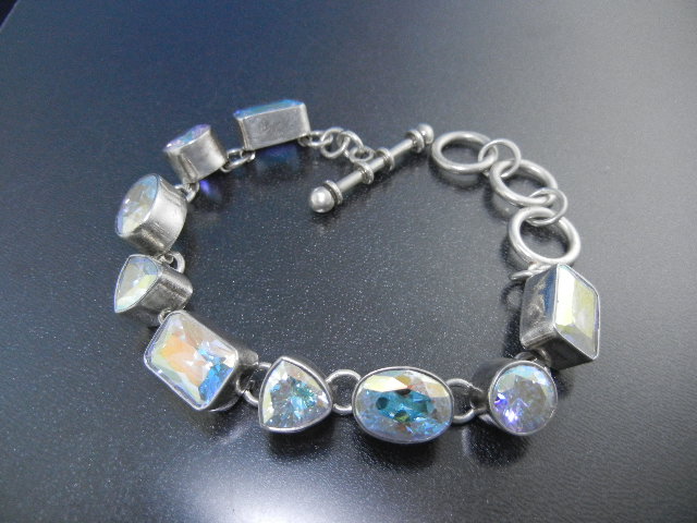Charles Albert Mystic Quartz Sterling Silver Bracelet