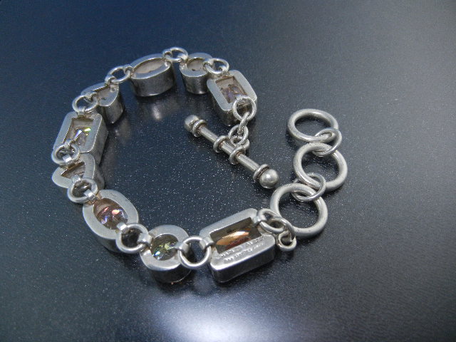 Charles Albert Mystic Quartz Sterling Silver Bracelet