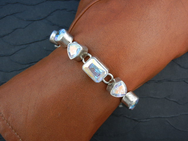 Charles Albert Mystic Quartz Sterling Silver Bracelet
