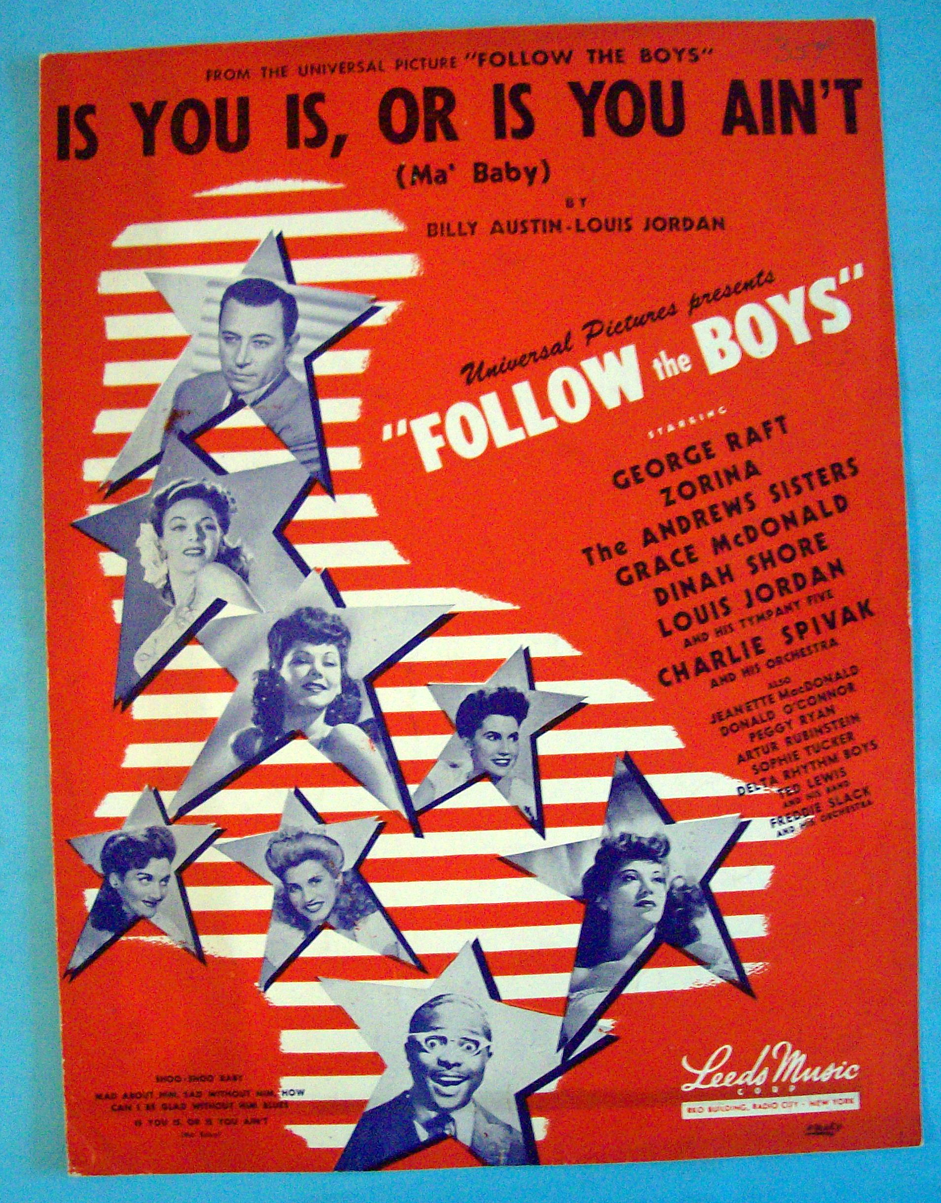Sheet Music For 1944 Is You Is, Or Is You Ain't