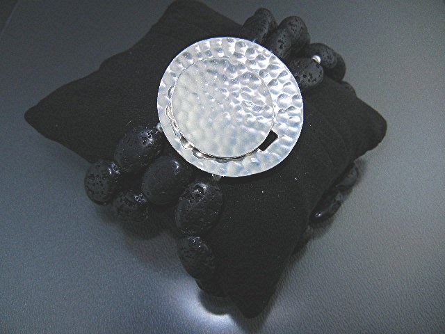 Silpada Sterling Silver Lava Beads Bracelet