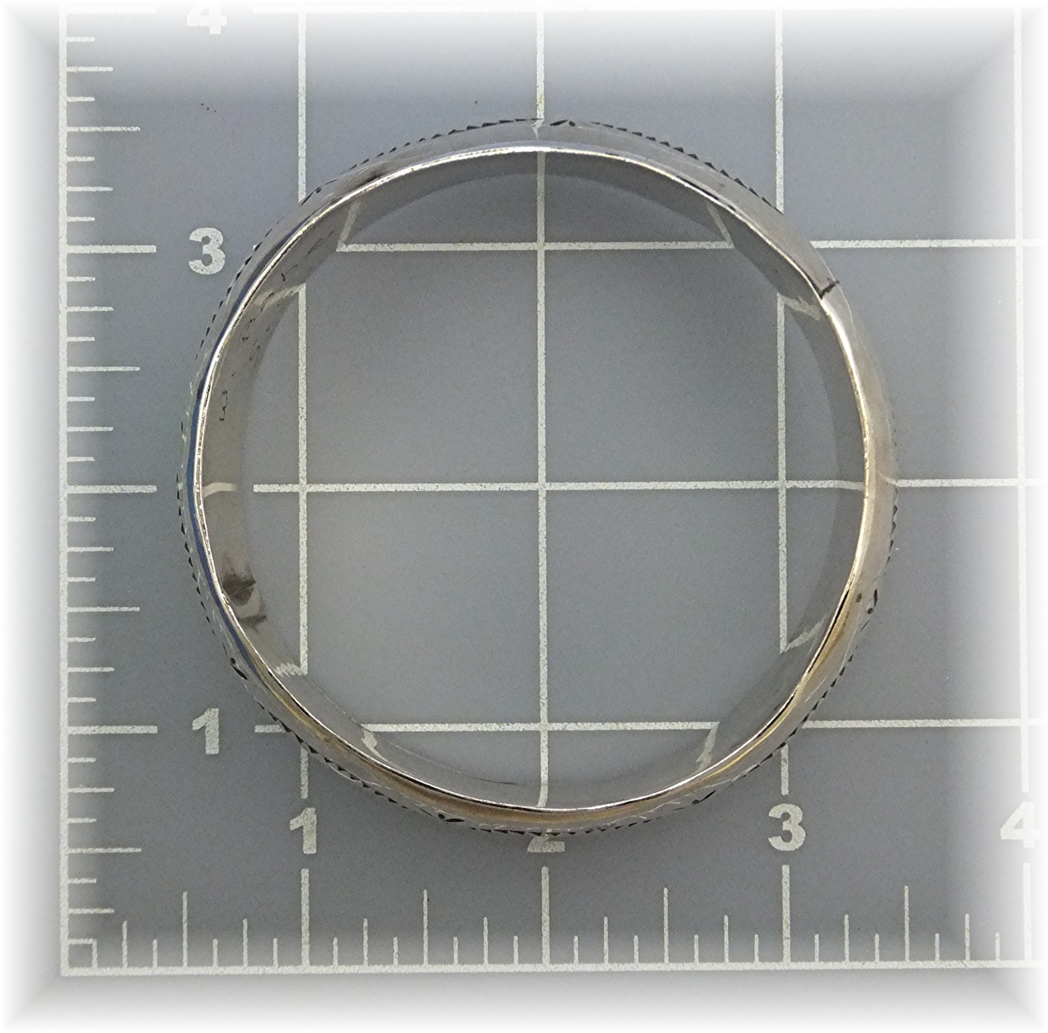 Native American Sterling Silver Bangle W. Bahe