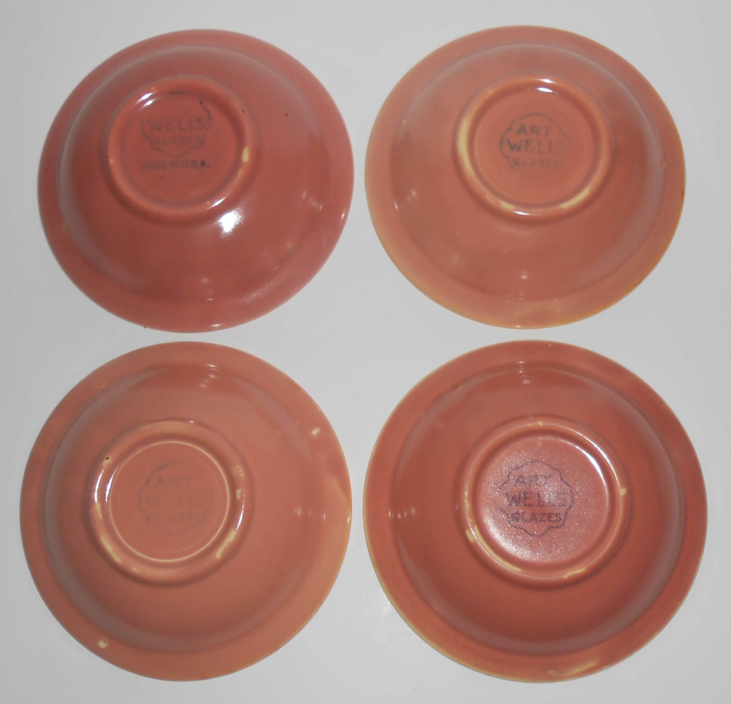 Homer Laughlin Pottery China Wells Art Glaze Rose Fruit