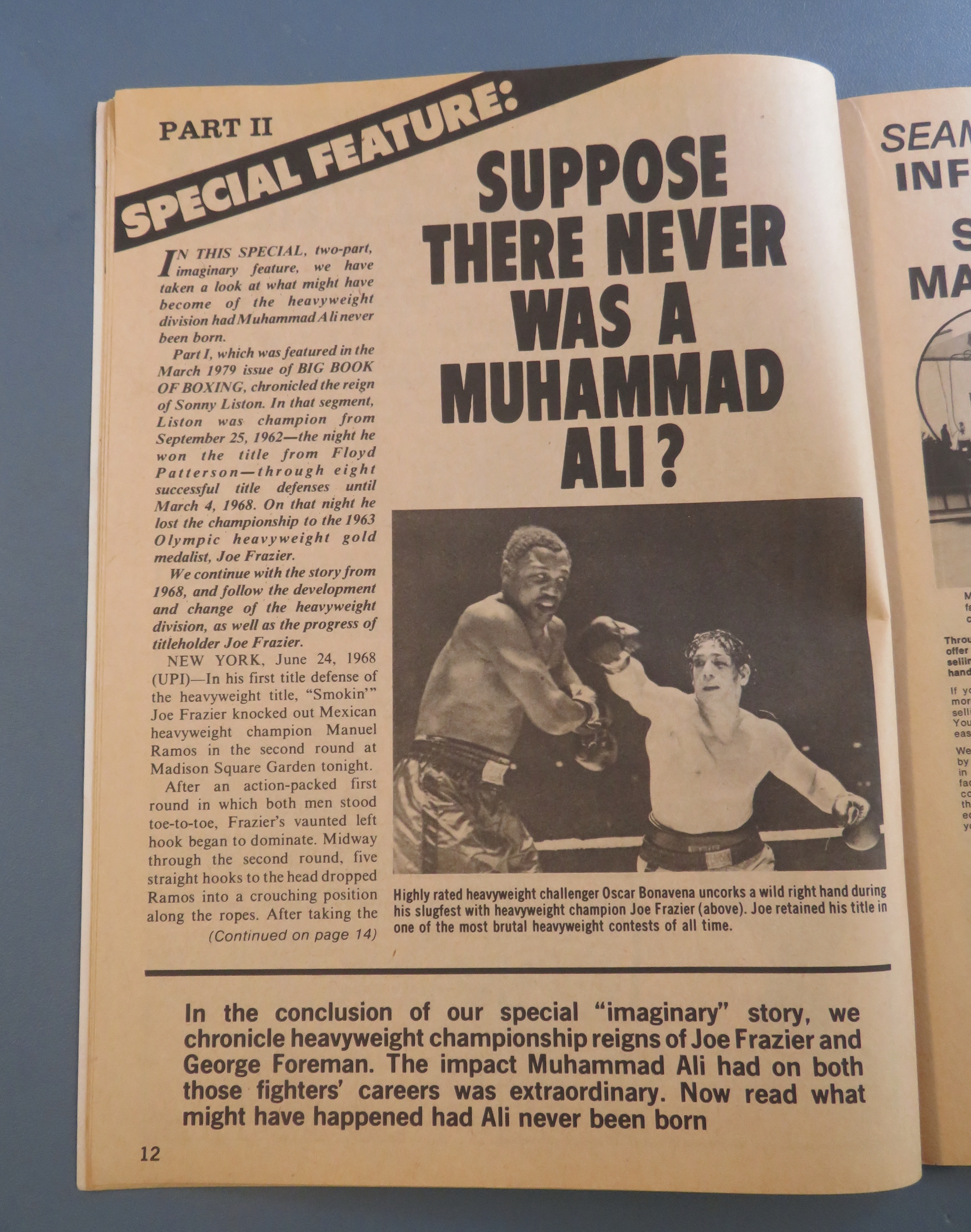 Big Book Of Boxing Magazine May 1979 Ali vs Holmes