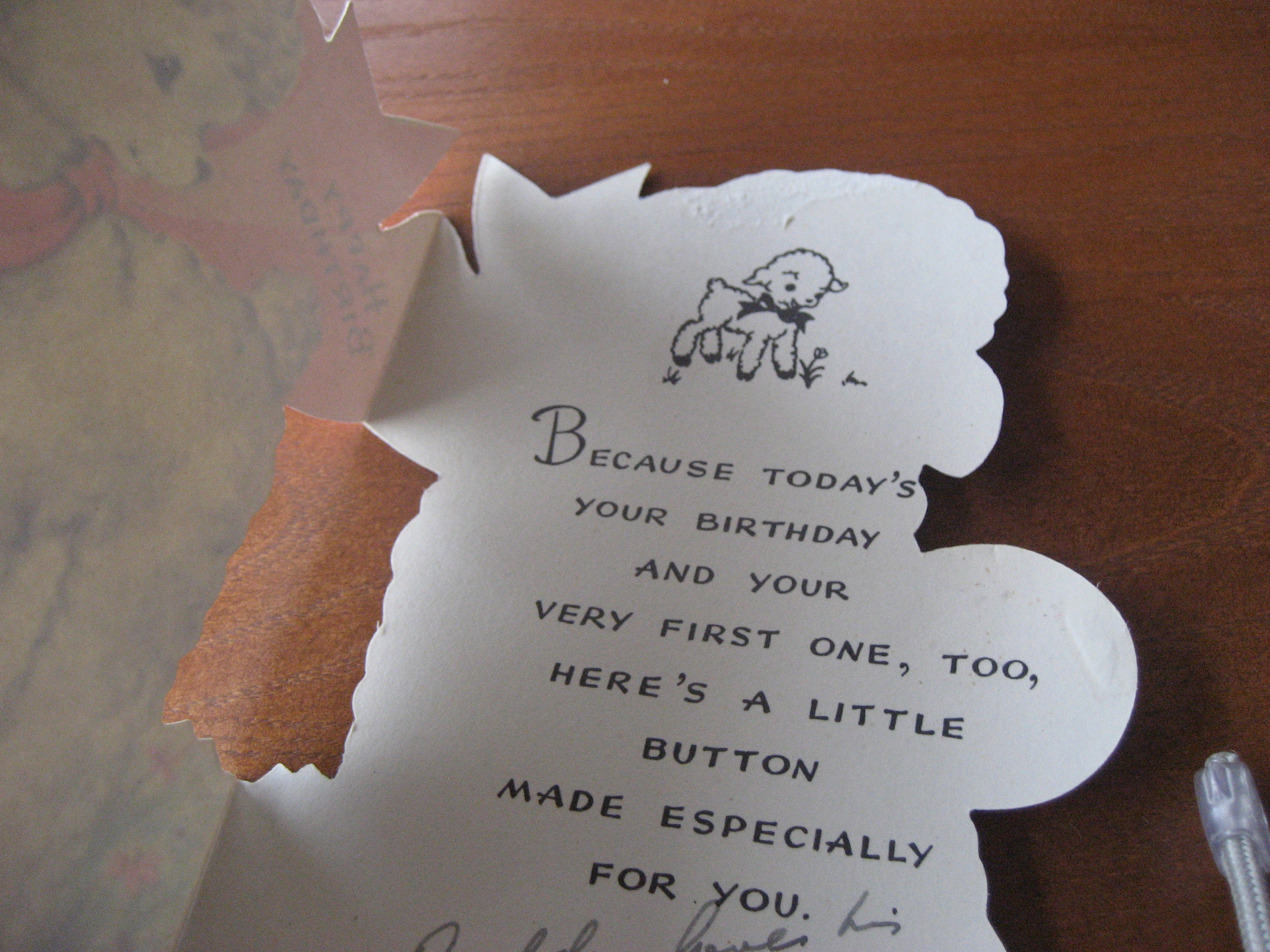 Three 1952 Baby's First Birthday Card