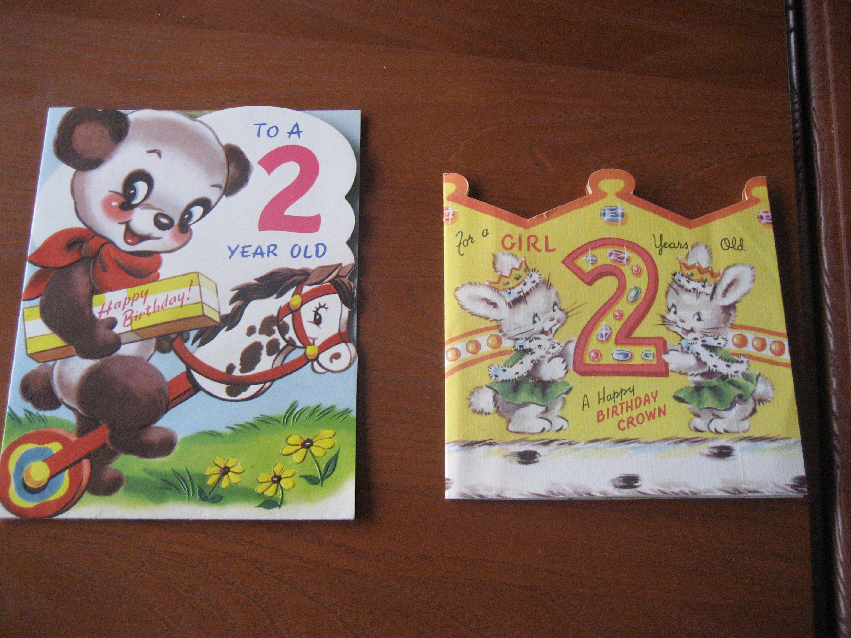Second Birthday Cards from 1953