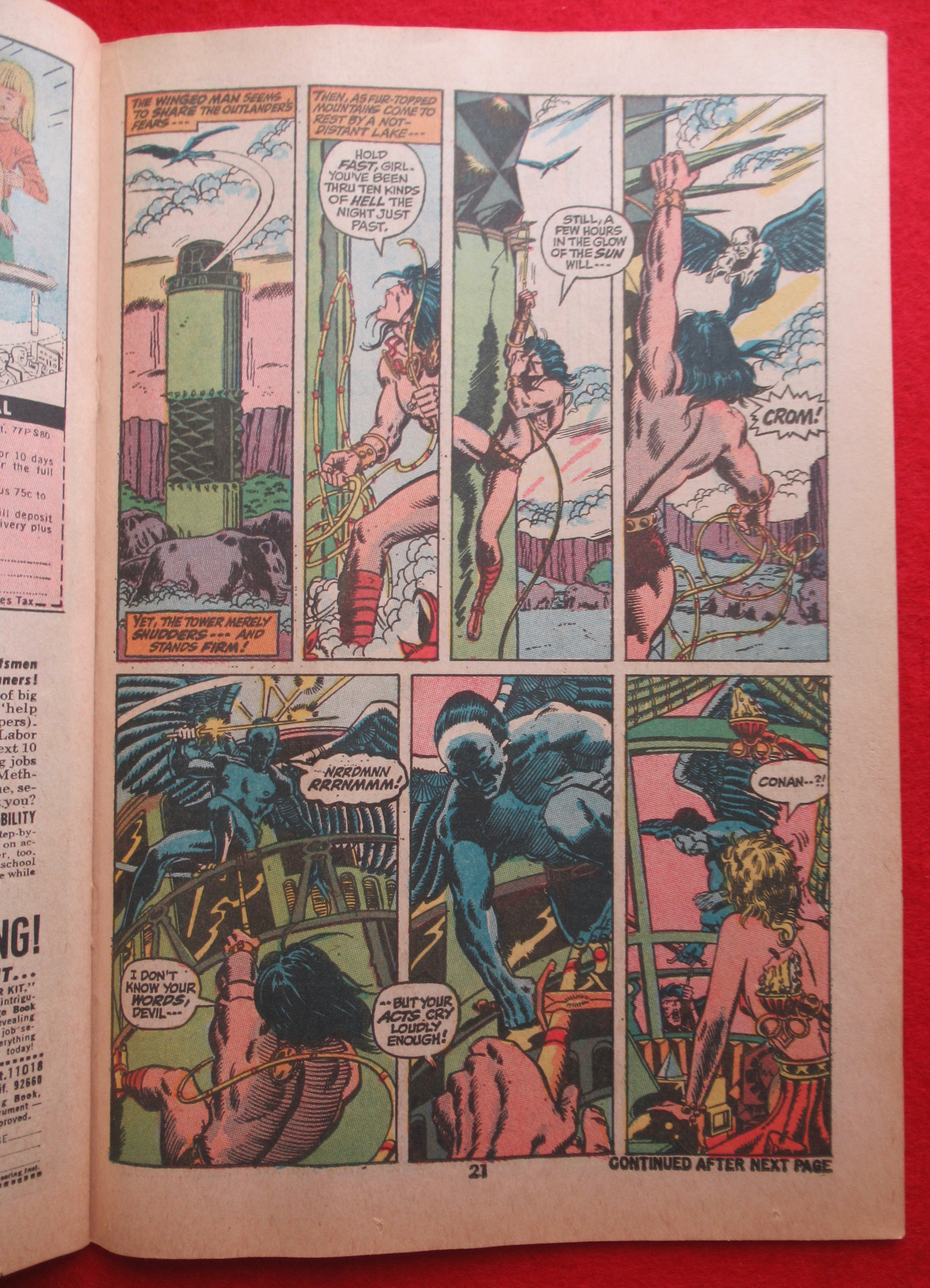 Conan The Barbarian Comic September 1971 Fear
