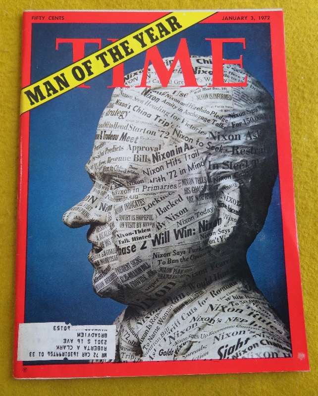 Time Magazine January 3, 1972 Man Of The Year: Richard Nixon