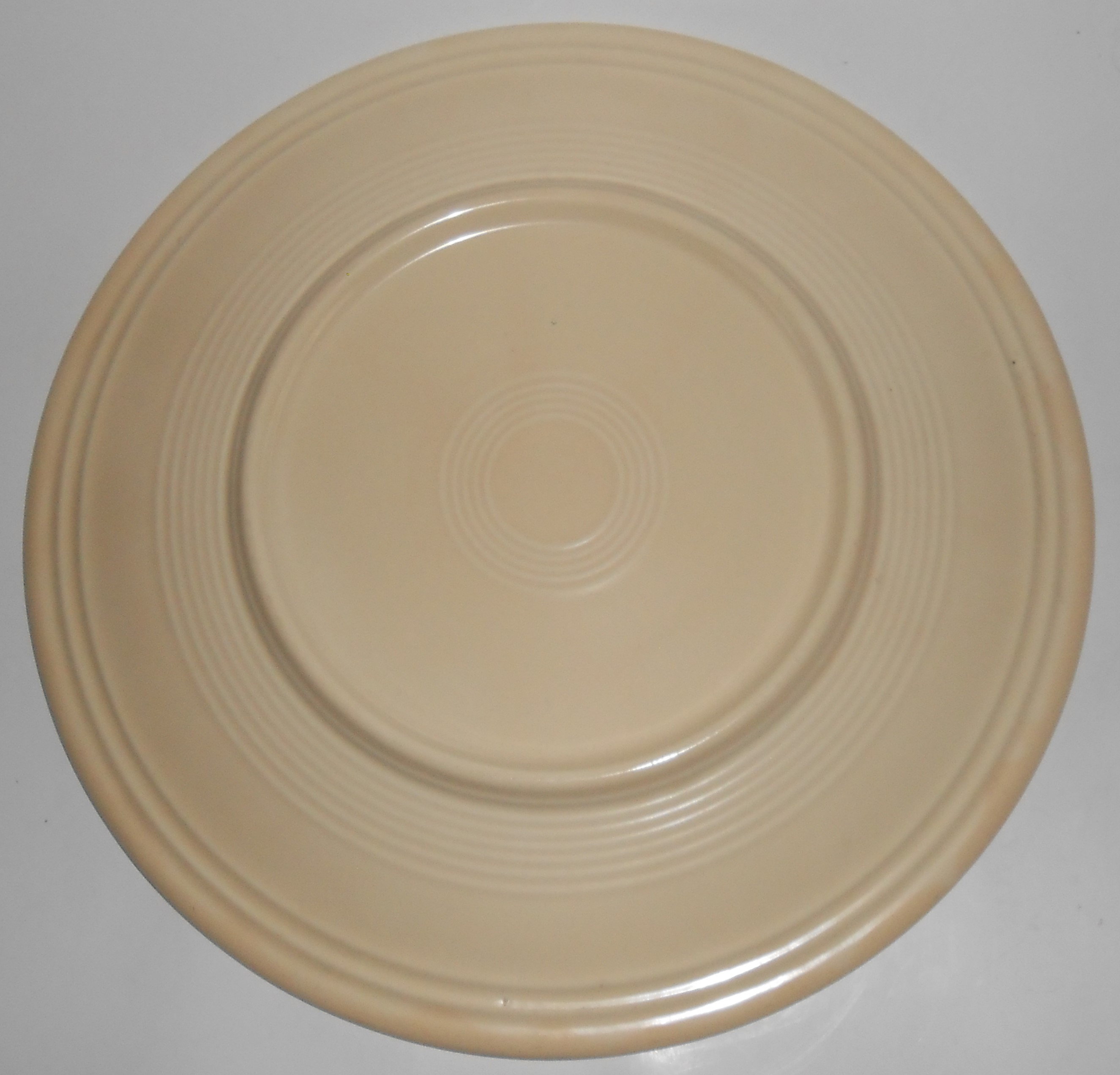 Vintage Fiesta Pottery Ivory Chop Plate #4
