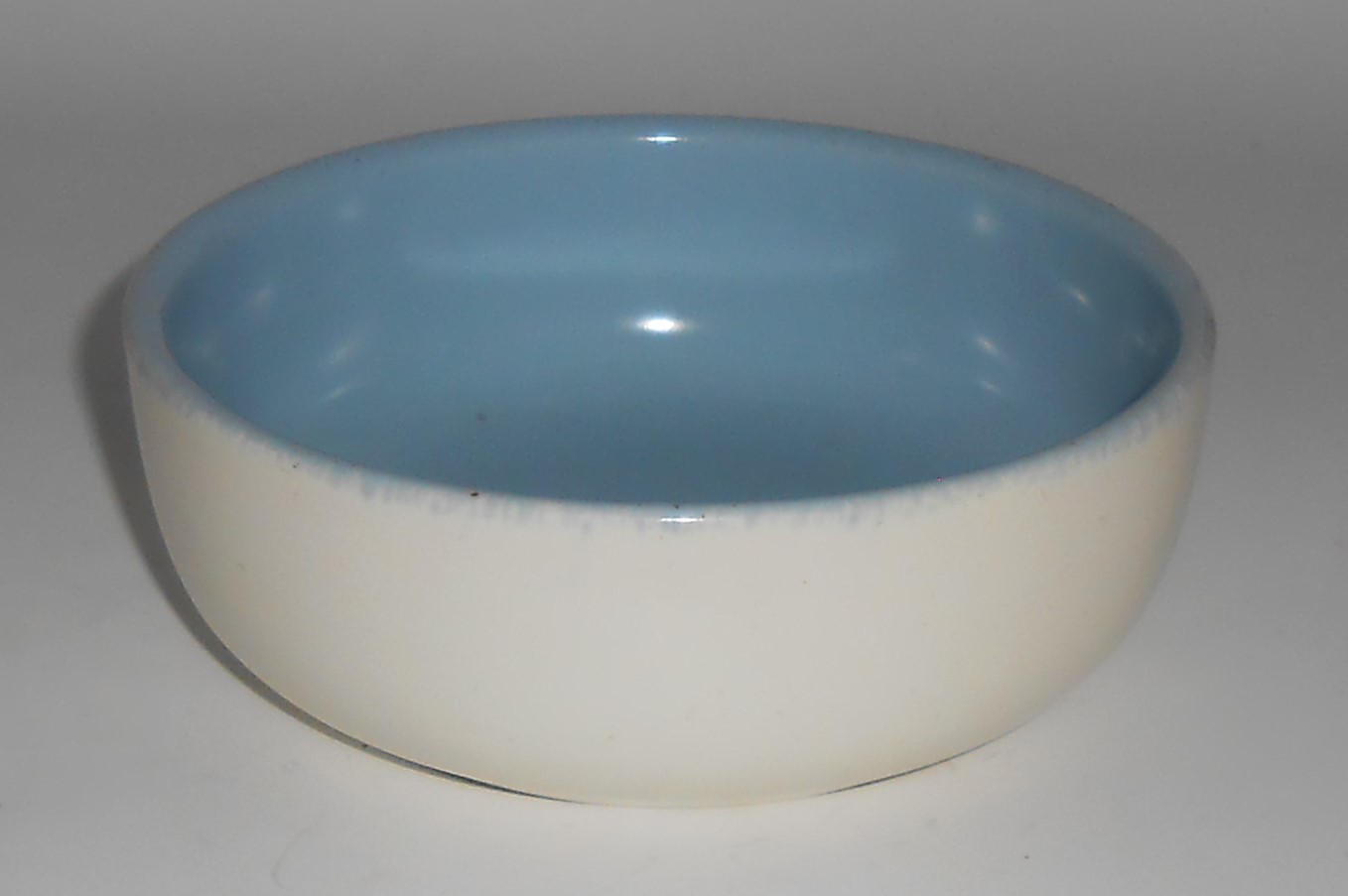 Catalina Pottery Rancho Ware Duotone Pastel Blue/Ivory