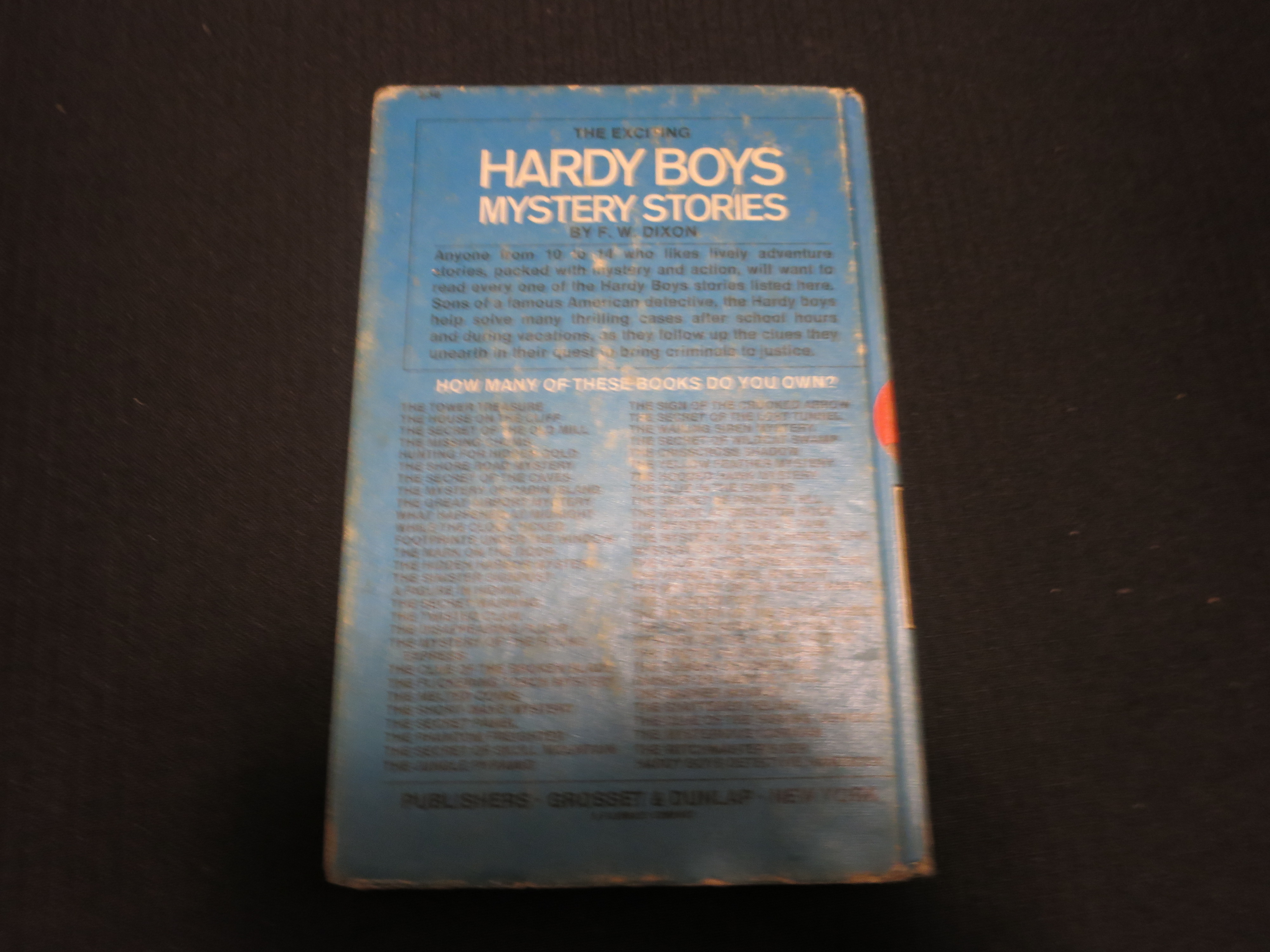 Hardy Boys Book Secret of the Caves 1964