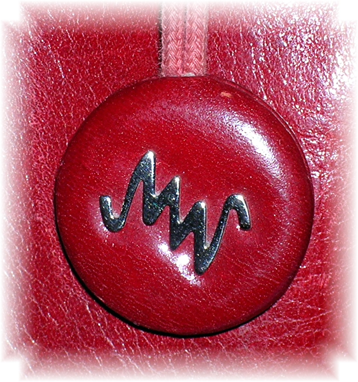 Bag Tote Burgundy  Red Leather MONSAC Original