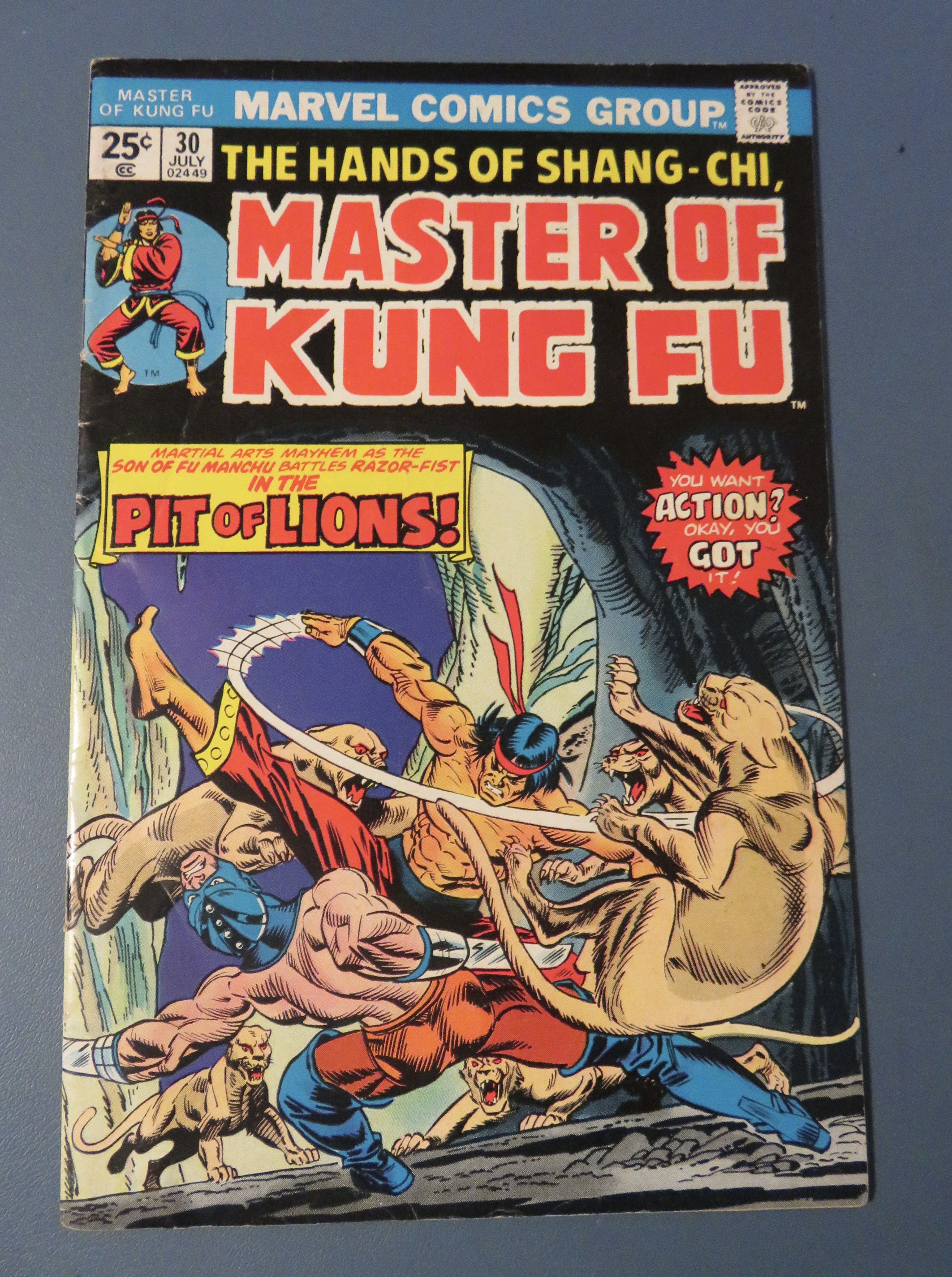 Master Of Kung Fu Comic July 1975 Pit Of Lions
