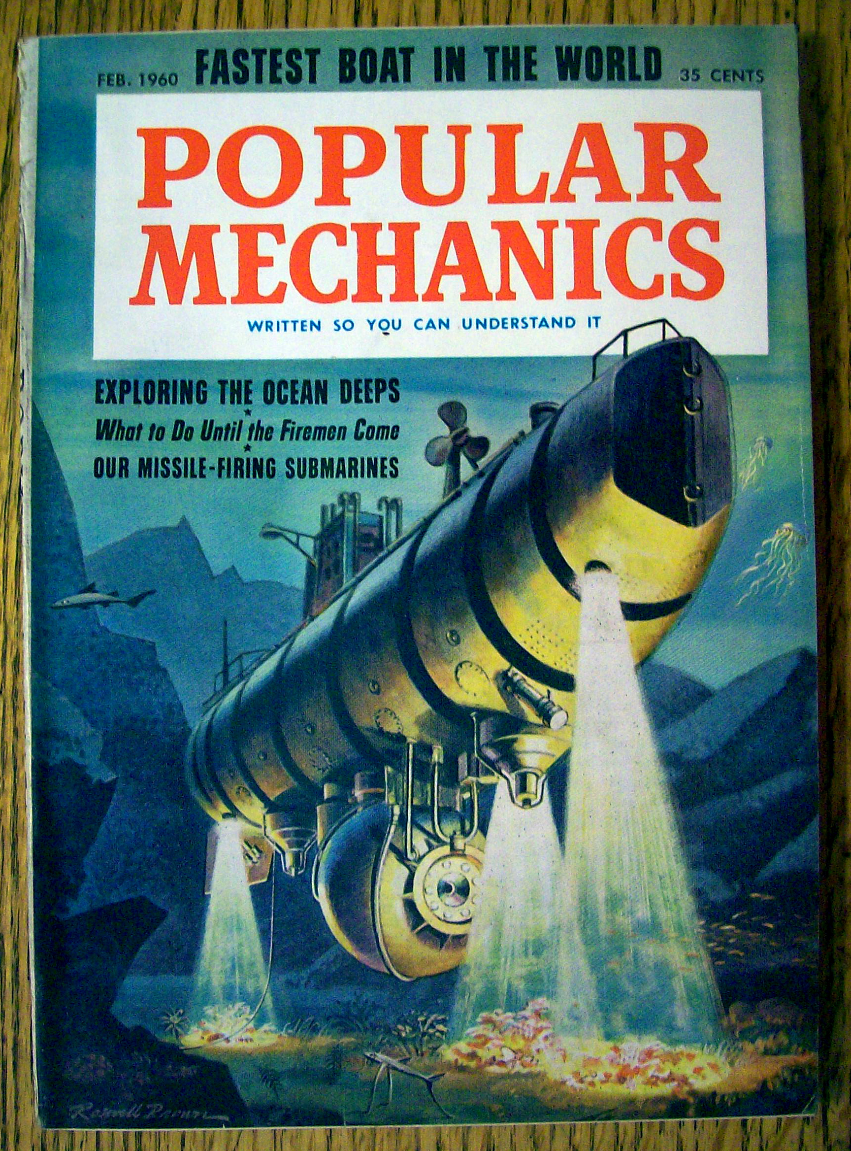 Popular Mechanics-February 1960-Exploring Ocean Deeps