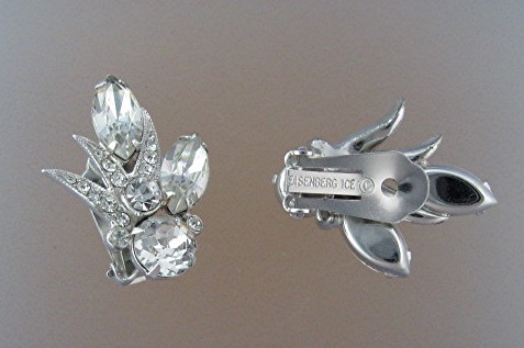 EISENBERG ICE Crystal Clip Earrings