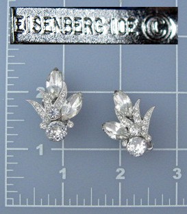 EISENBERG ICE Crystal Clip Earrings
