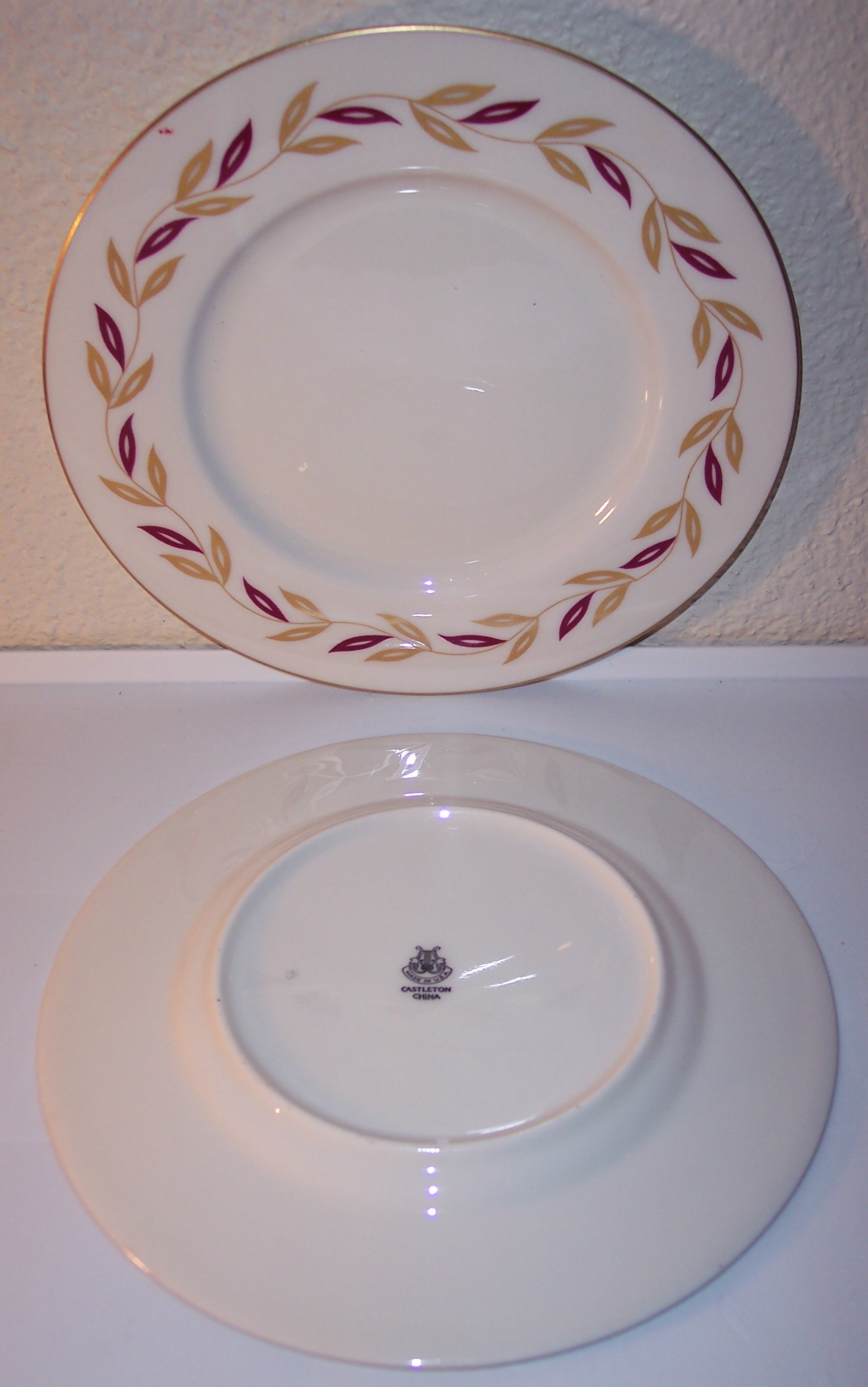 Castleton China Victoria Salad Plate!  Flawless