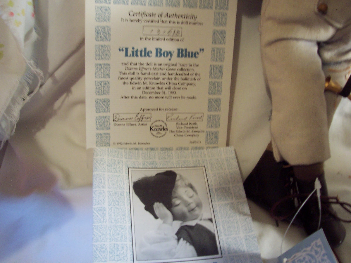 Little Boy Blue Porcelain Doll Dianna Effner