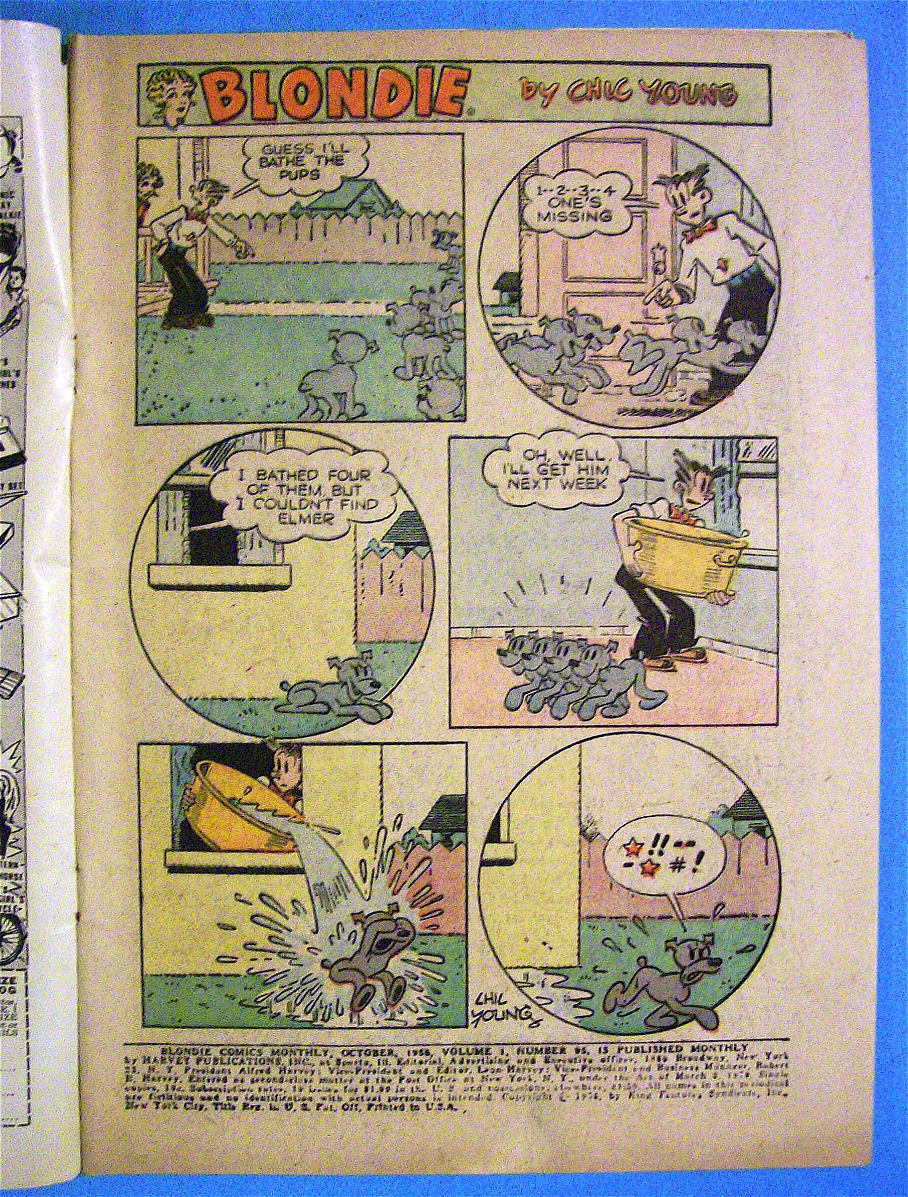 Blondie Comic #95 October 1955 Canned